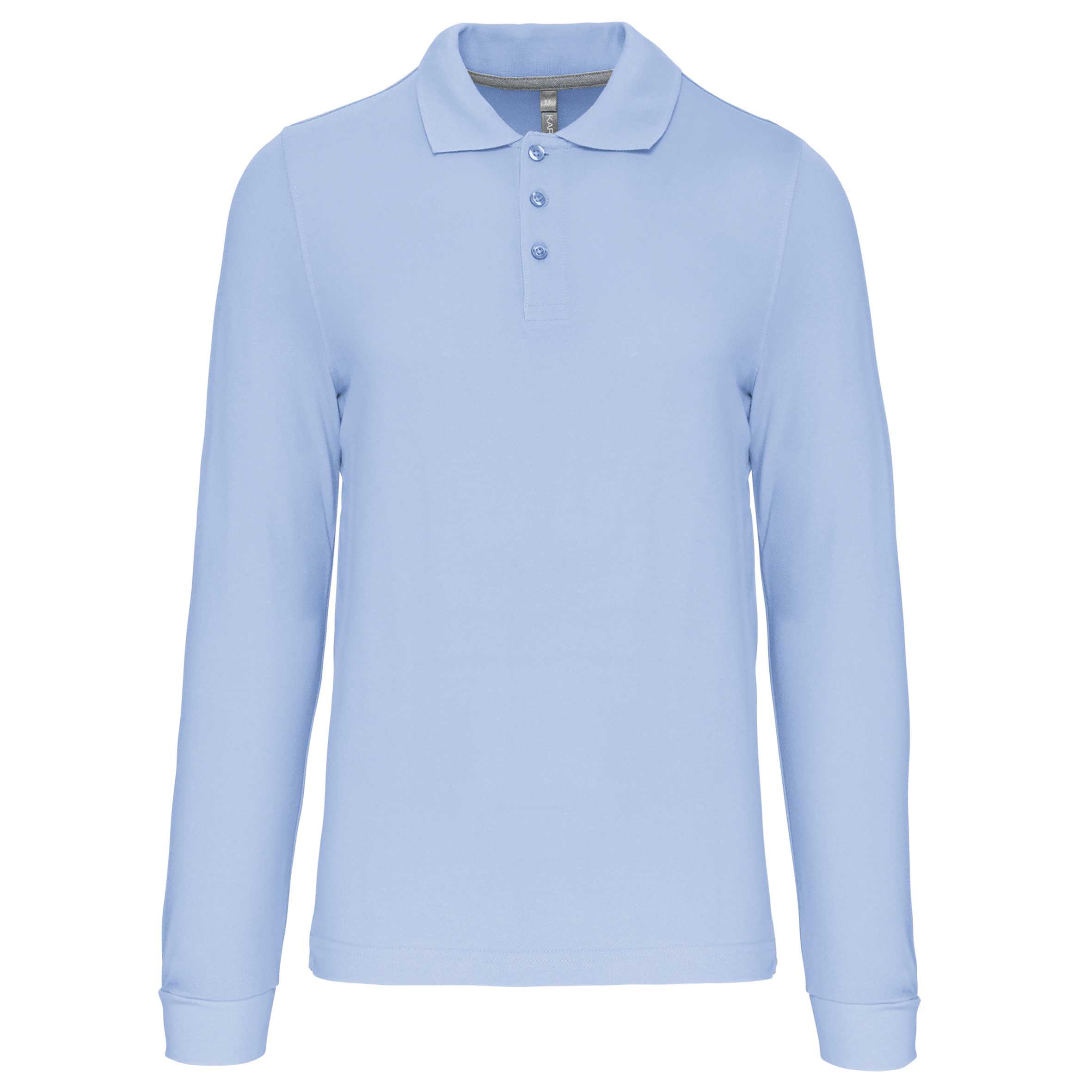 Polo manga larga hombre Sky Blue