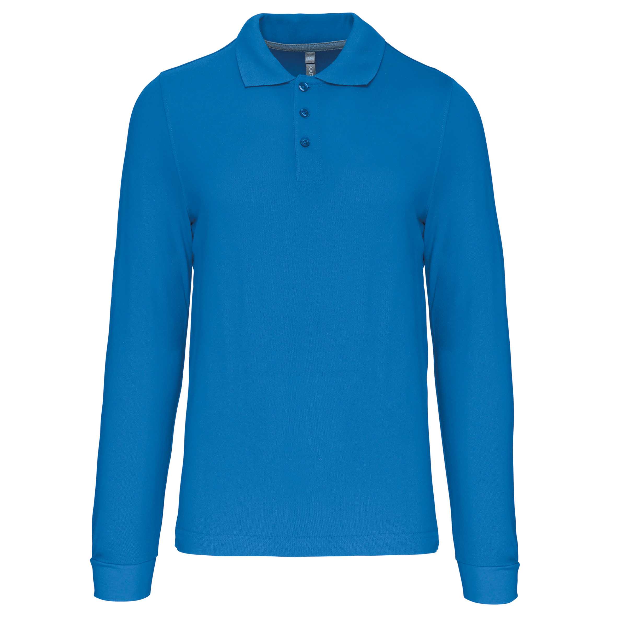 Polo manga larga hombre Tropical Blue