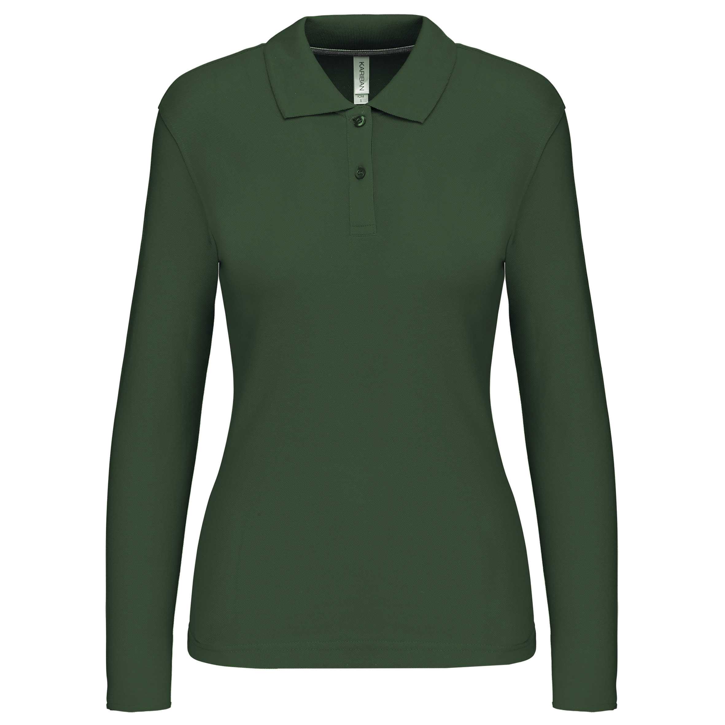 Polo manga mujer Forest Green