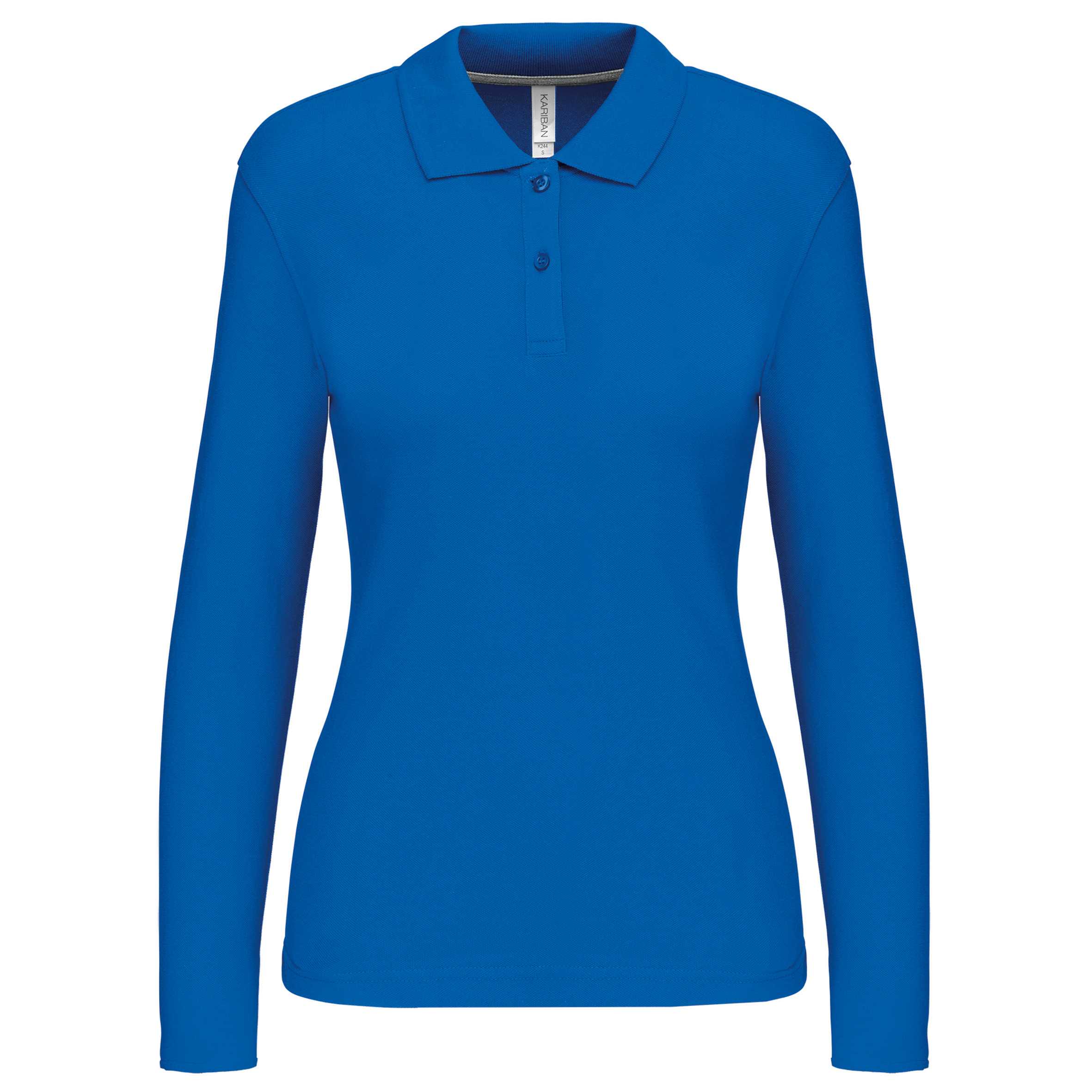 Polo manga mujer Light Royal Blue