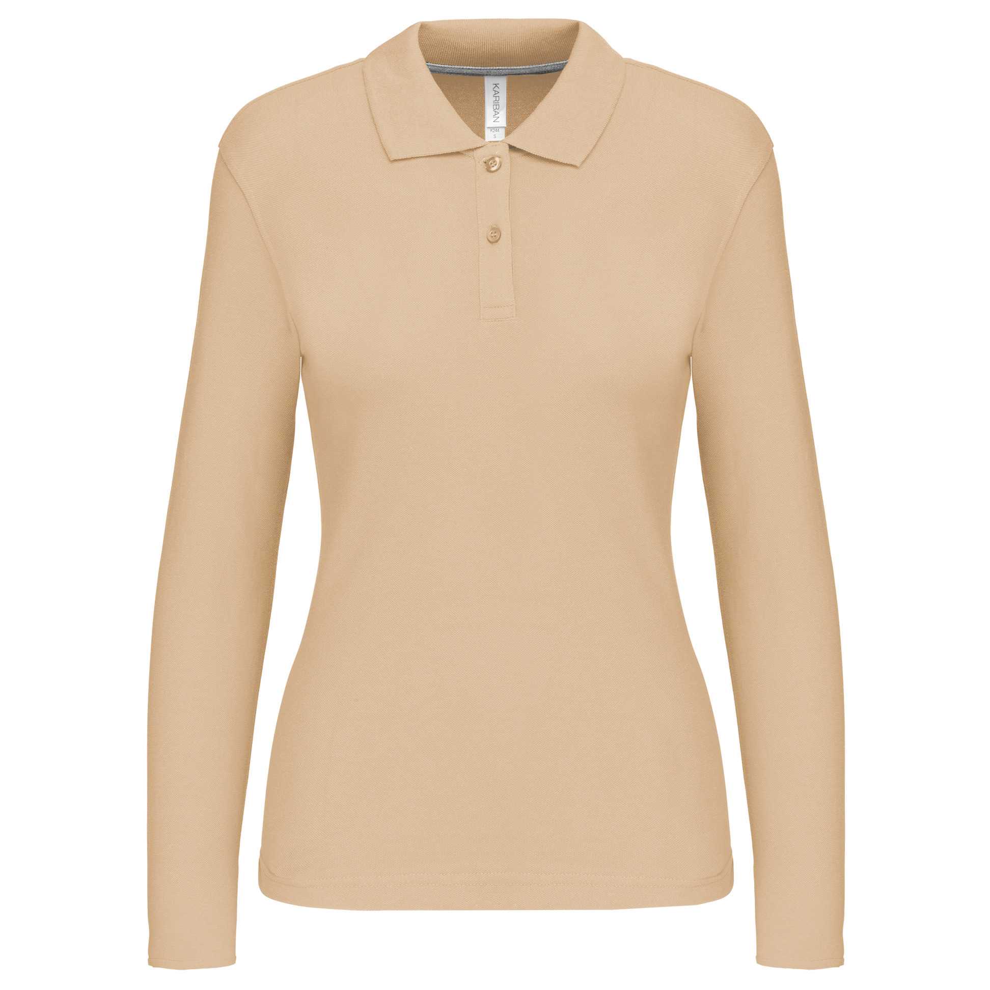 Polo manga mujer Light Sand