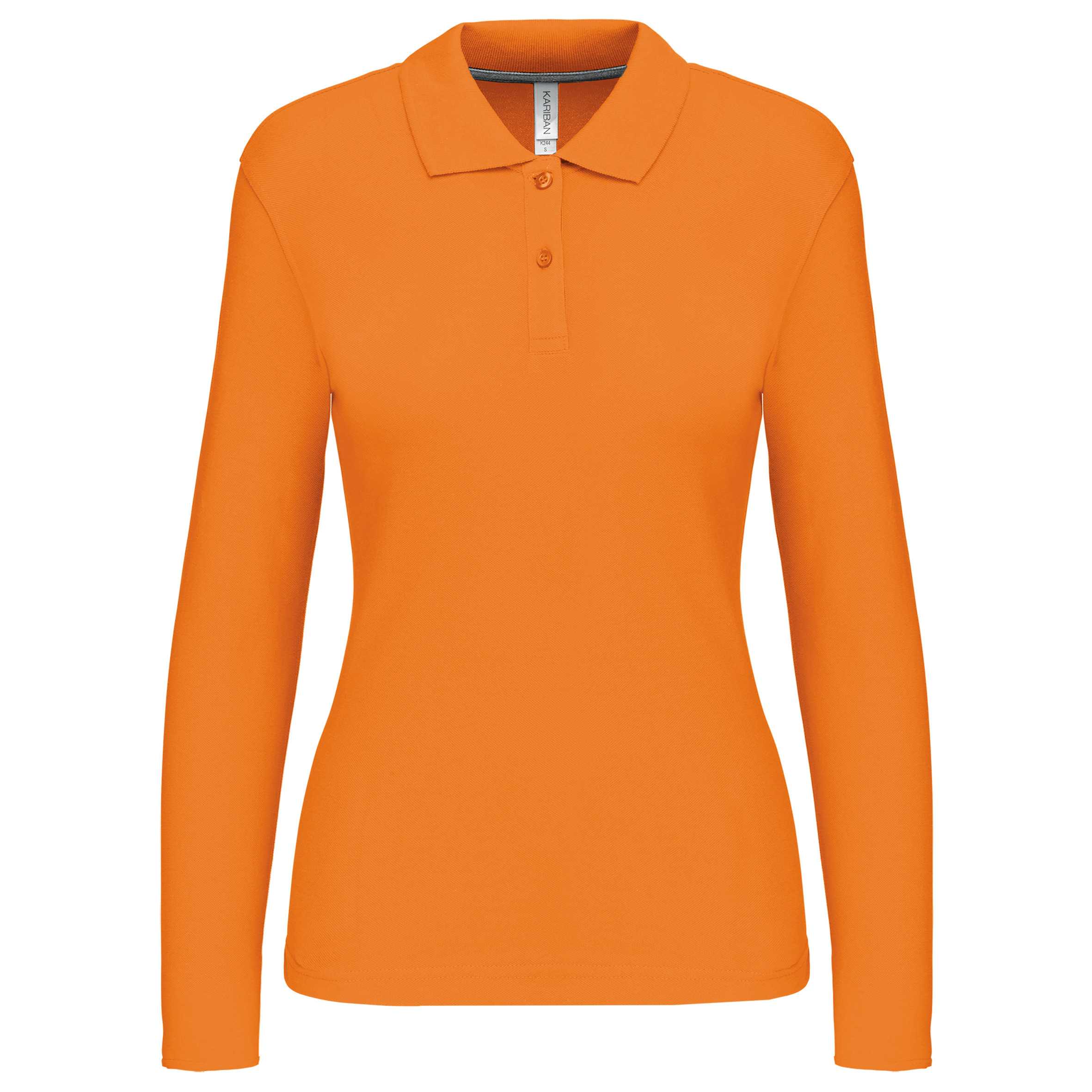 Polo manga mujer Orange