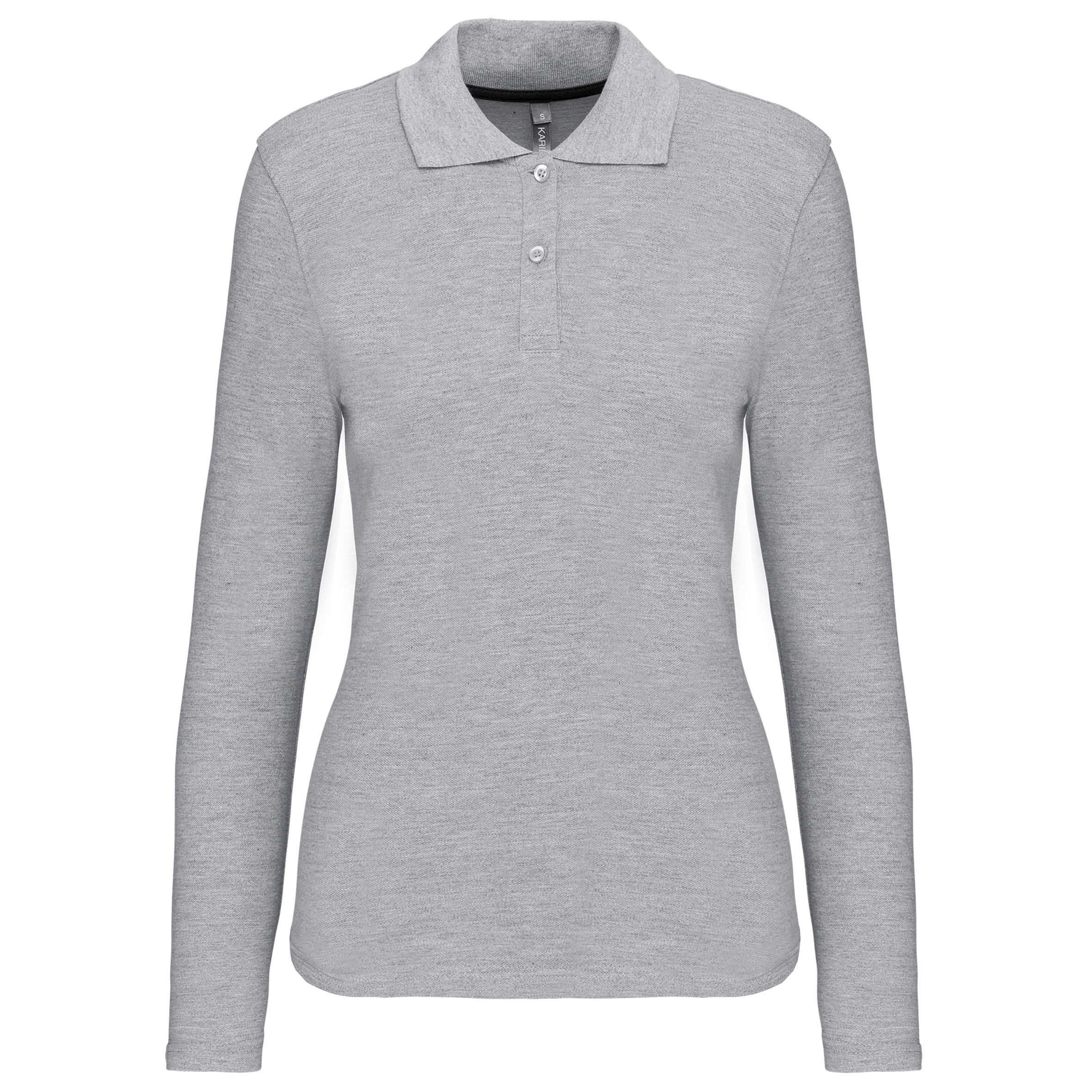 Polo manga mujer Oxford Grey