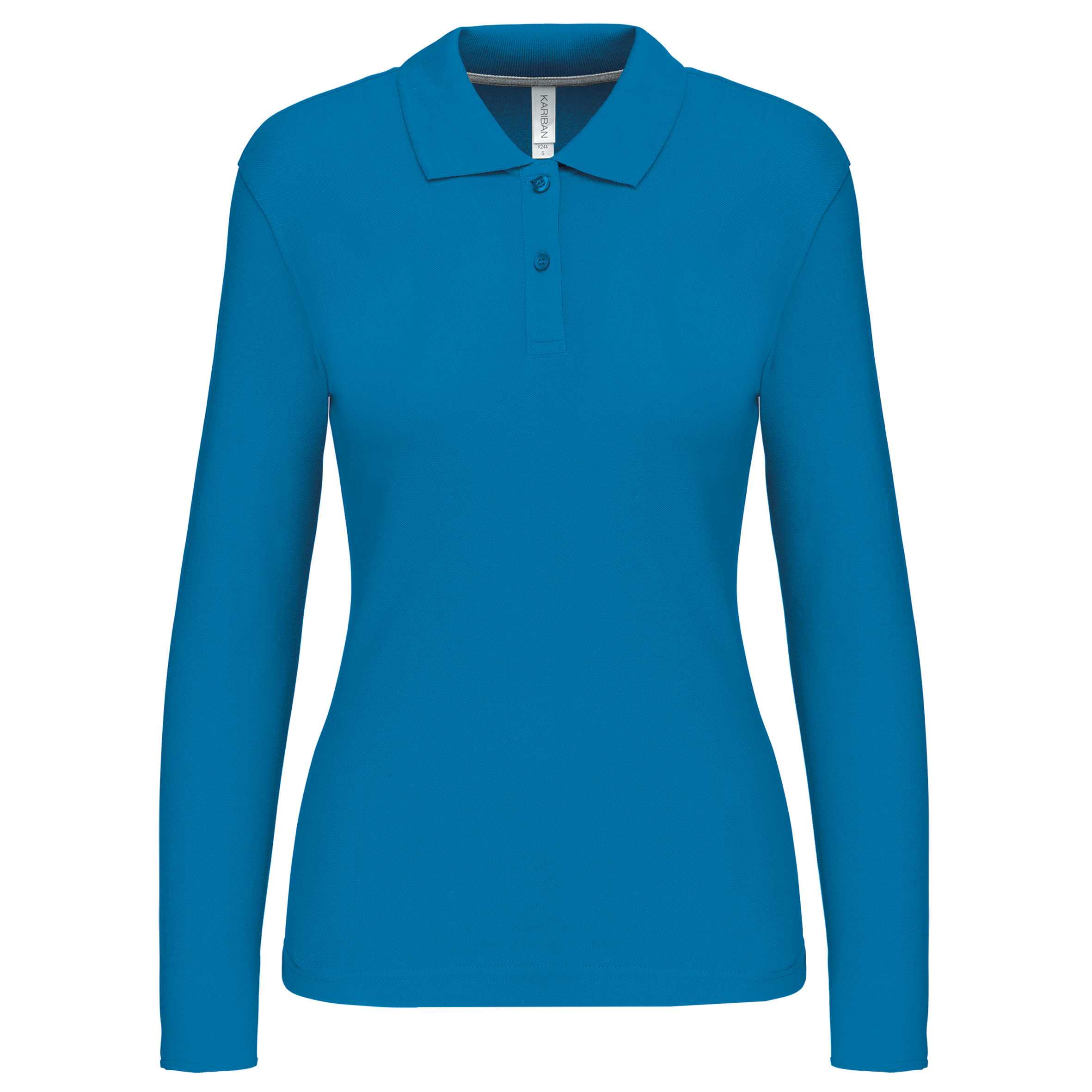 Polo manga mujer Tropical Blue