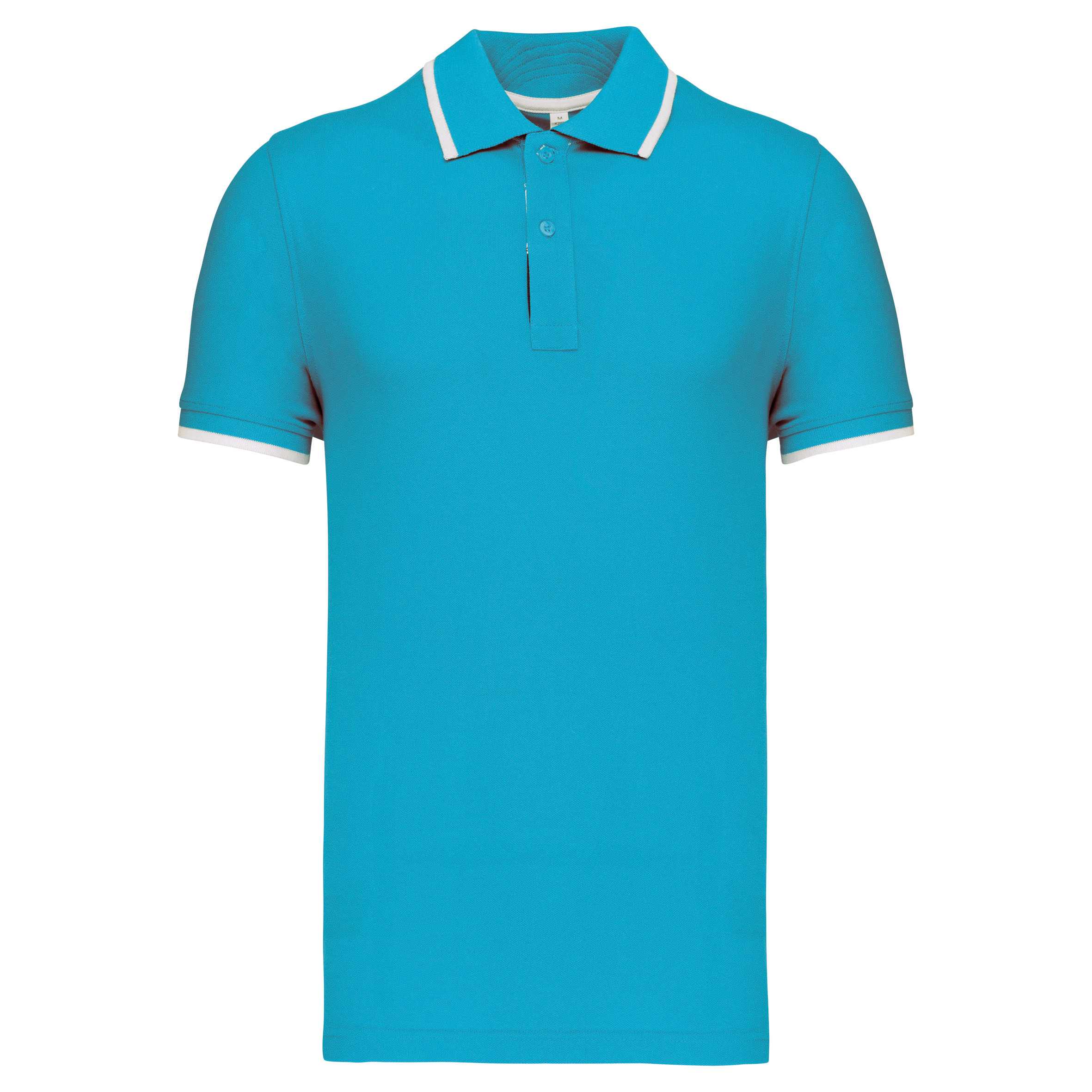 Polo manga corta hombre Light Turquoise / White / Navy