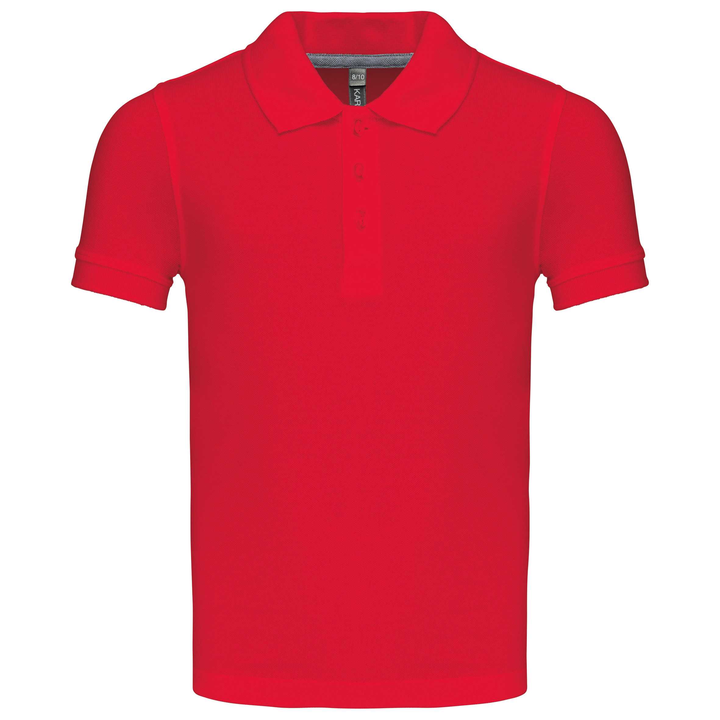 Polo manga corta niños - lavable a 60º Red