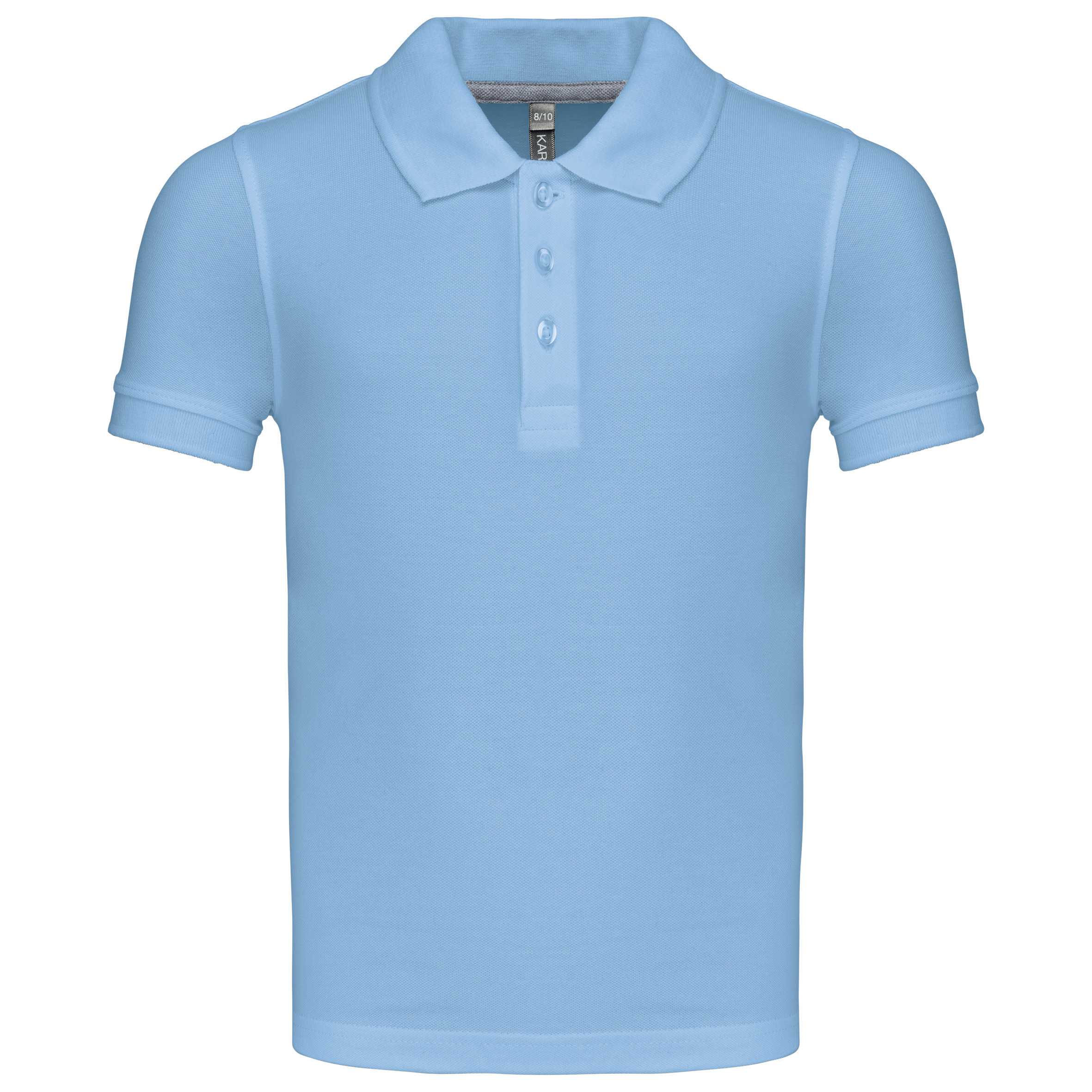 Polo manga corta niños - lavable a 60º Sky Blue