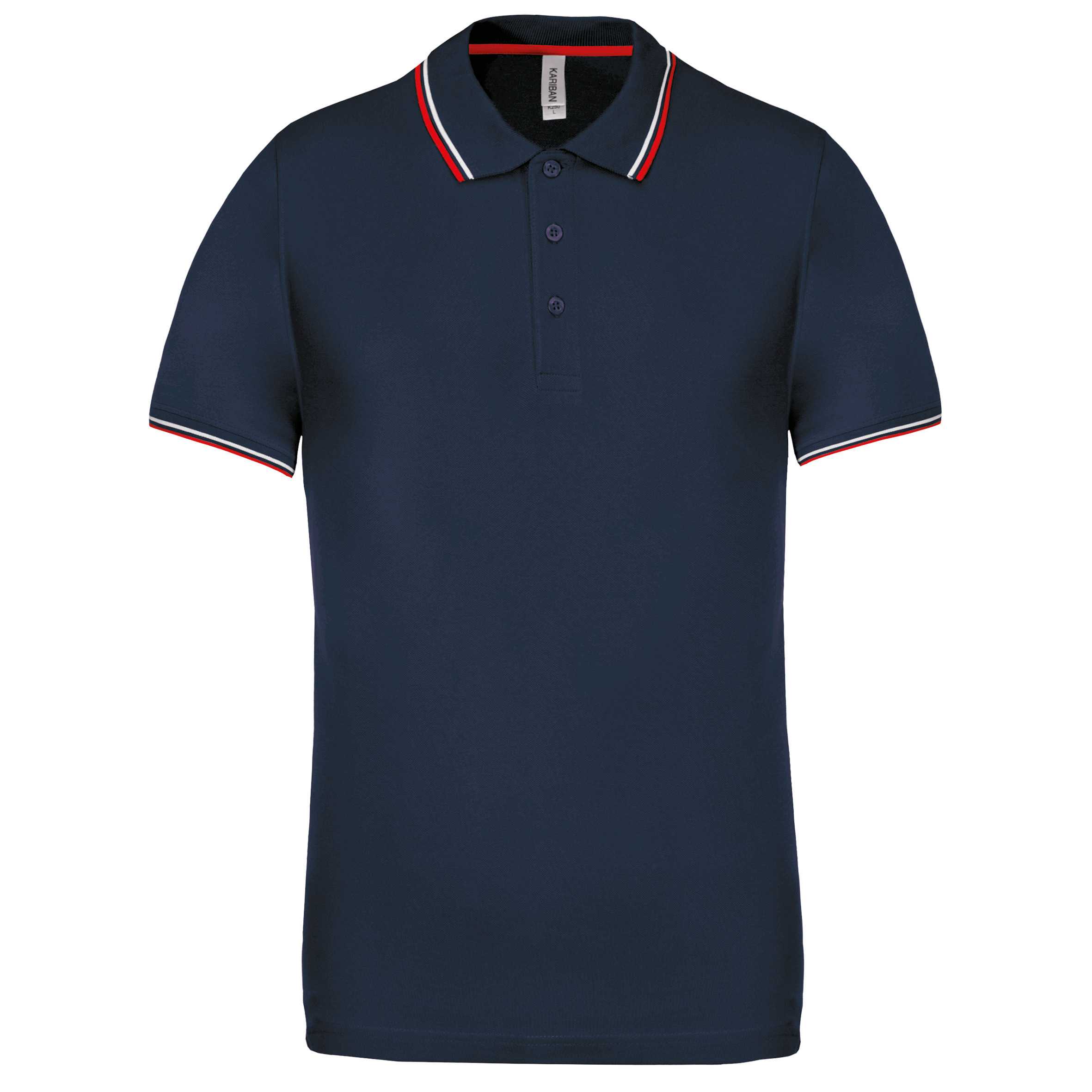 Polo de manga corta hombre Navy / Red / White