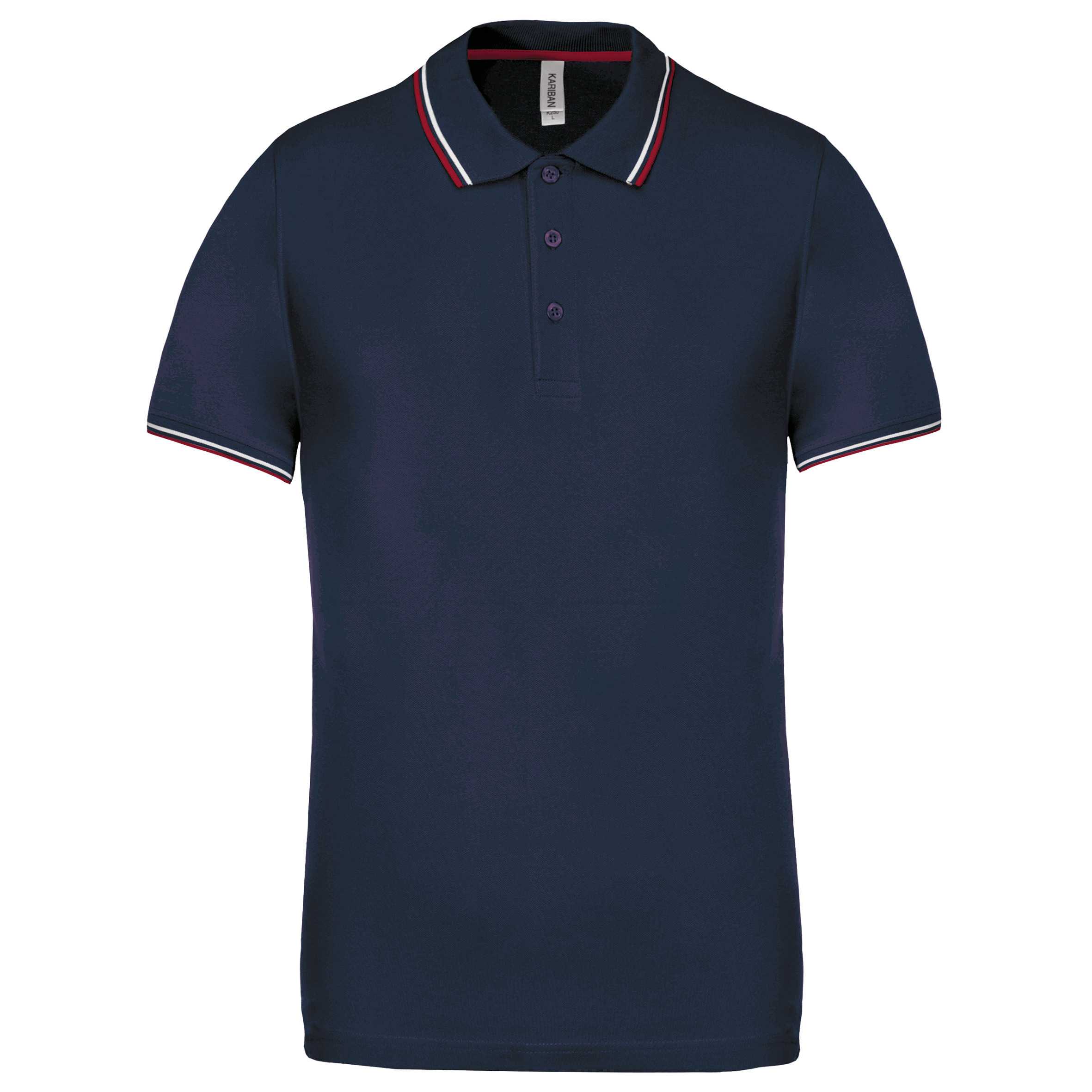 Polo de manga corta hombre Navy / Wine / White