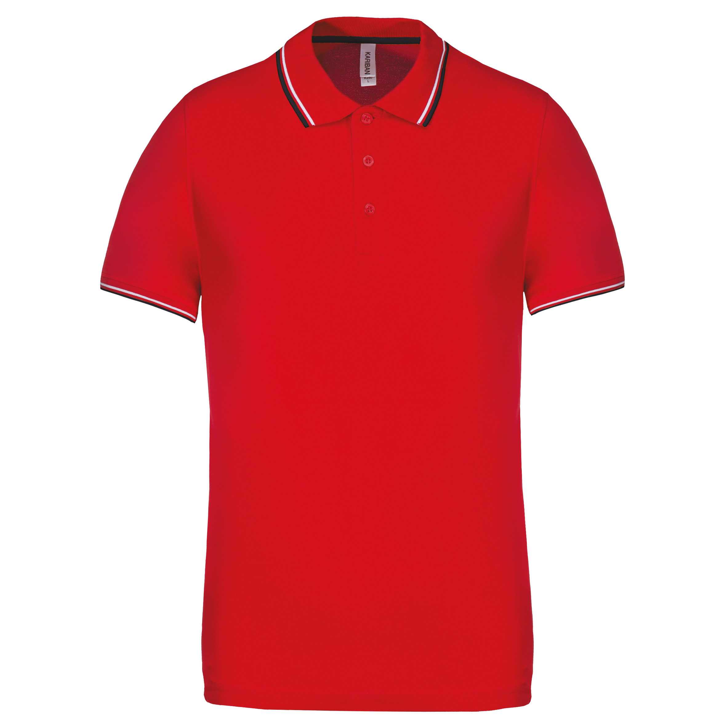 Polo de manga corta hombre Red / Navy / White