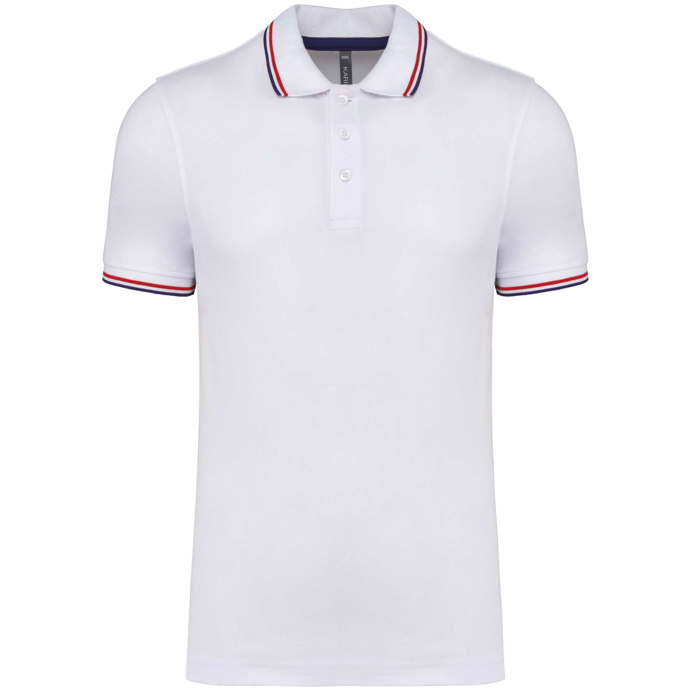 Polo de manga corta hombre White / Navy / Red