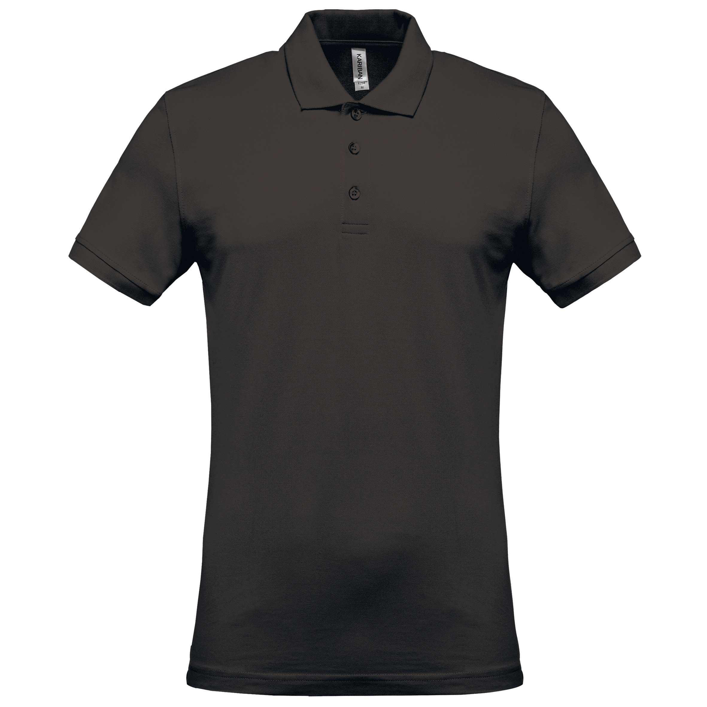 Polo piqué de manga corta hombre Dark Grey