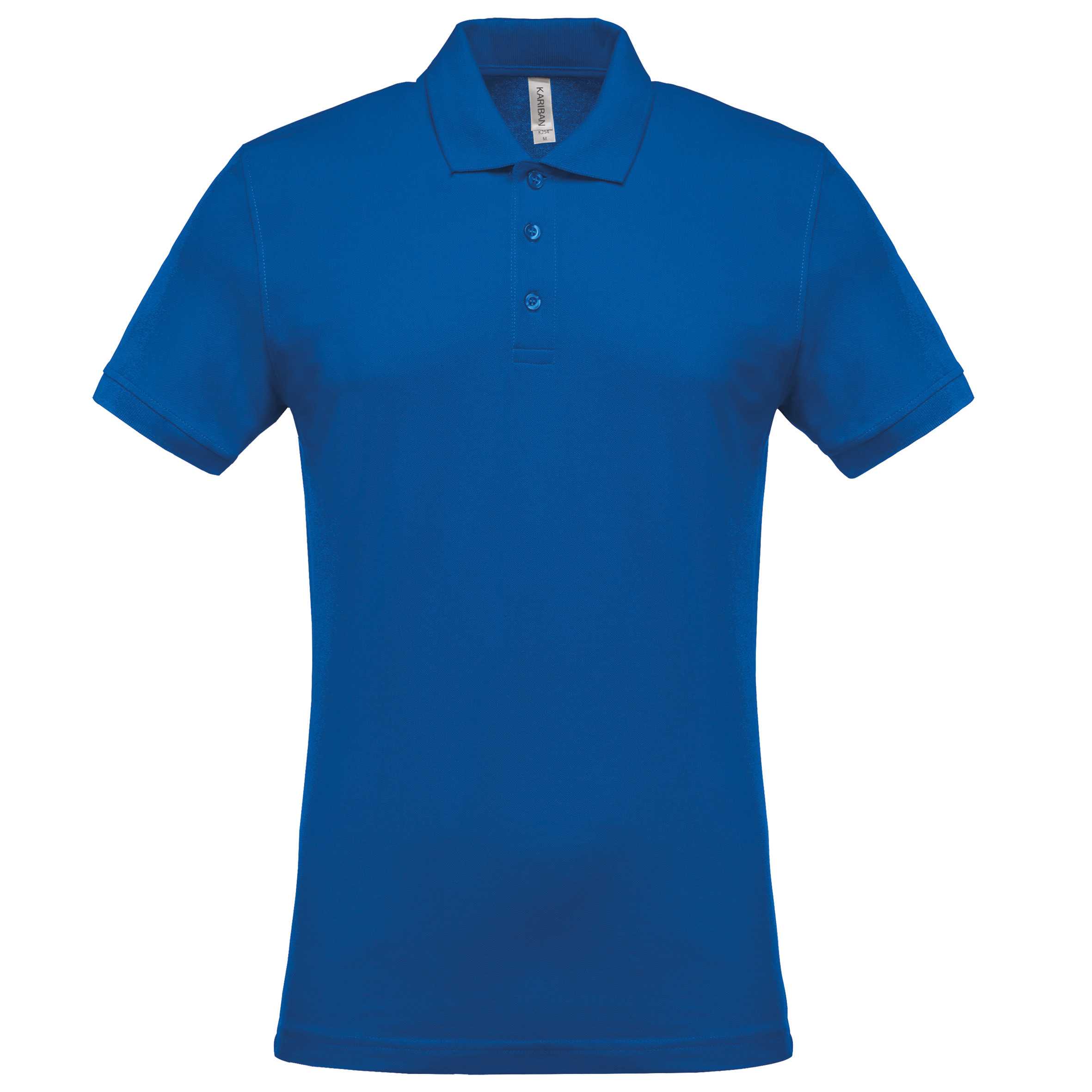 Polo piqué de manga corta hombre Light Royal Blue