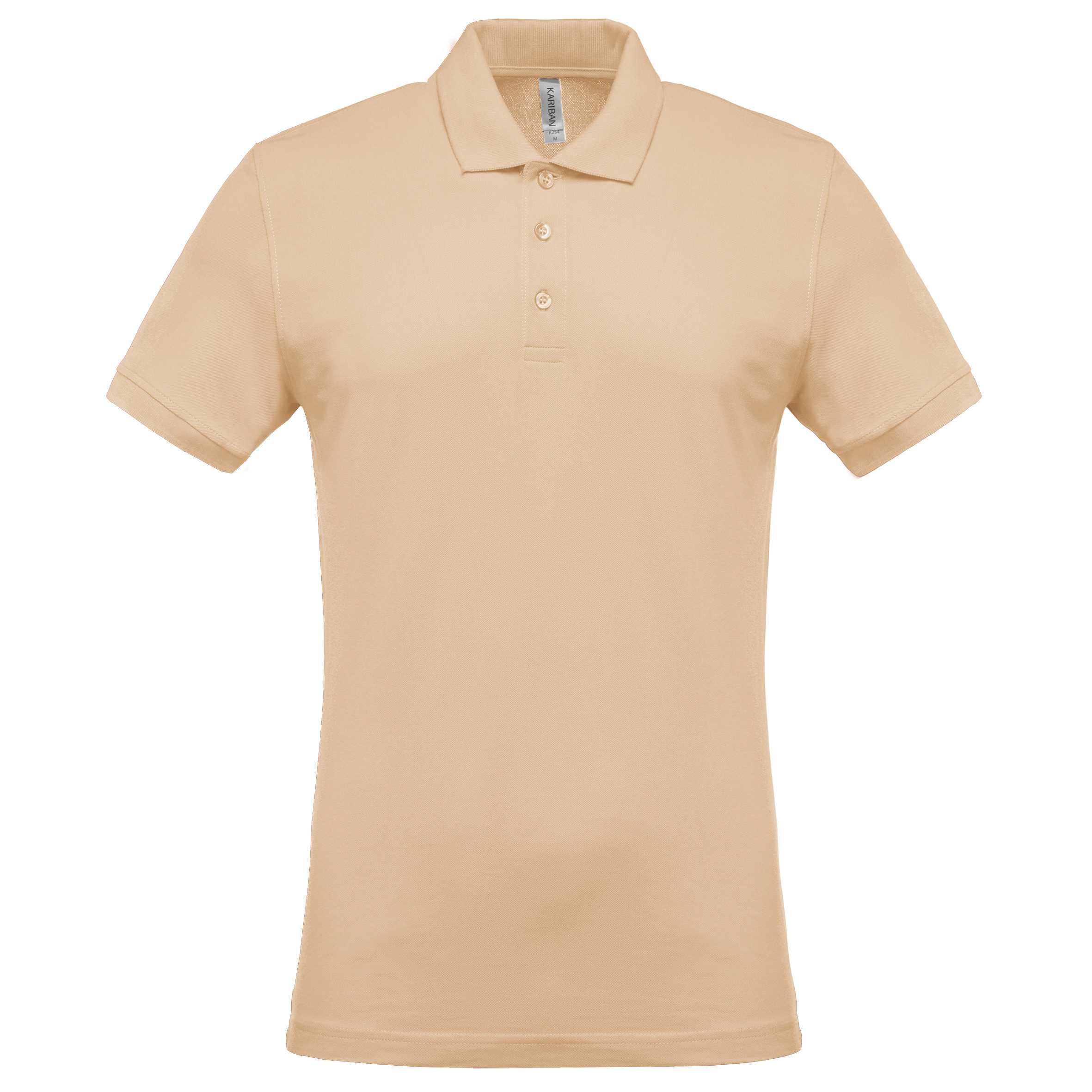Polo piqué de manga corta hombre Light Sand