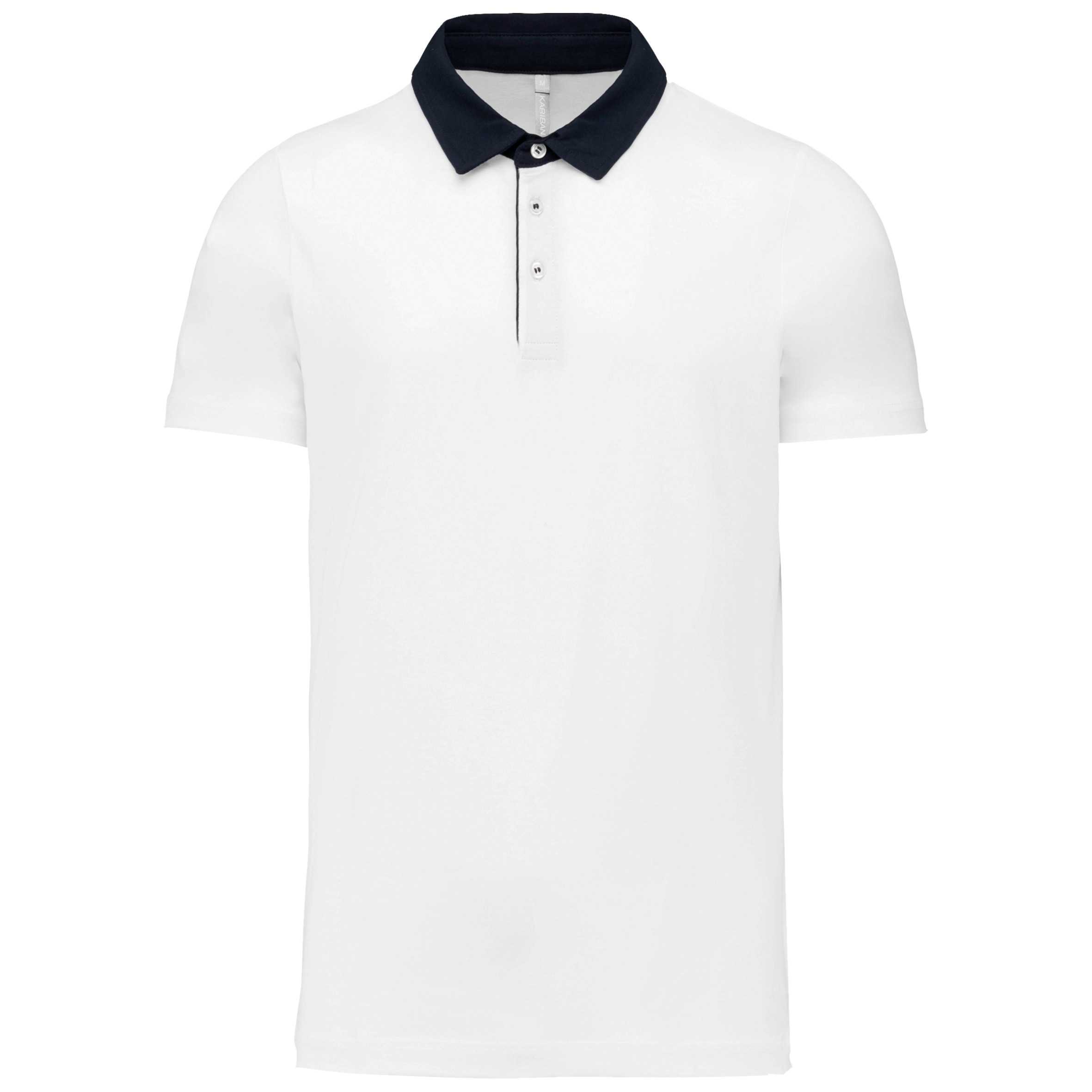 Polo jersey bicolor hombre White / Navy