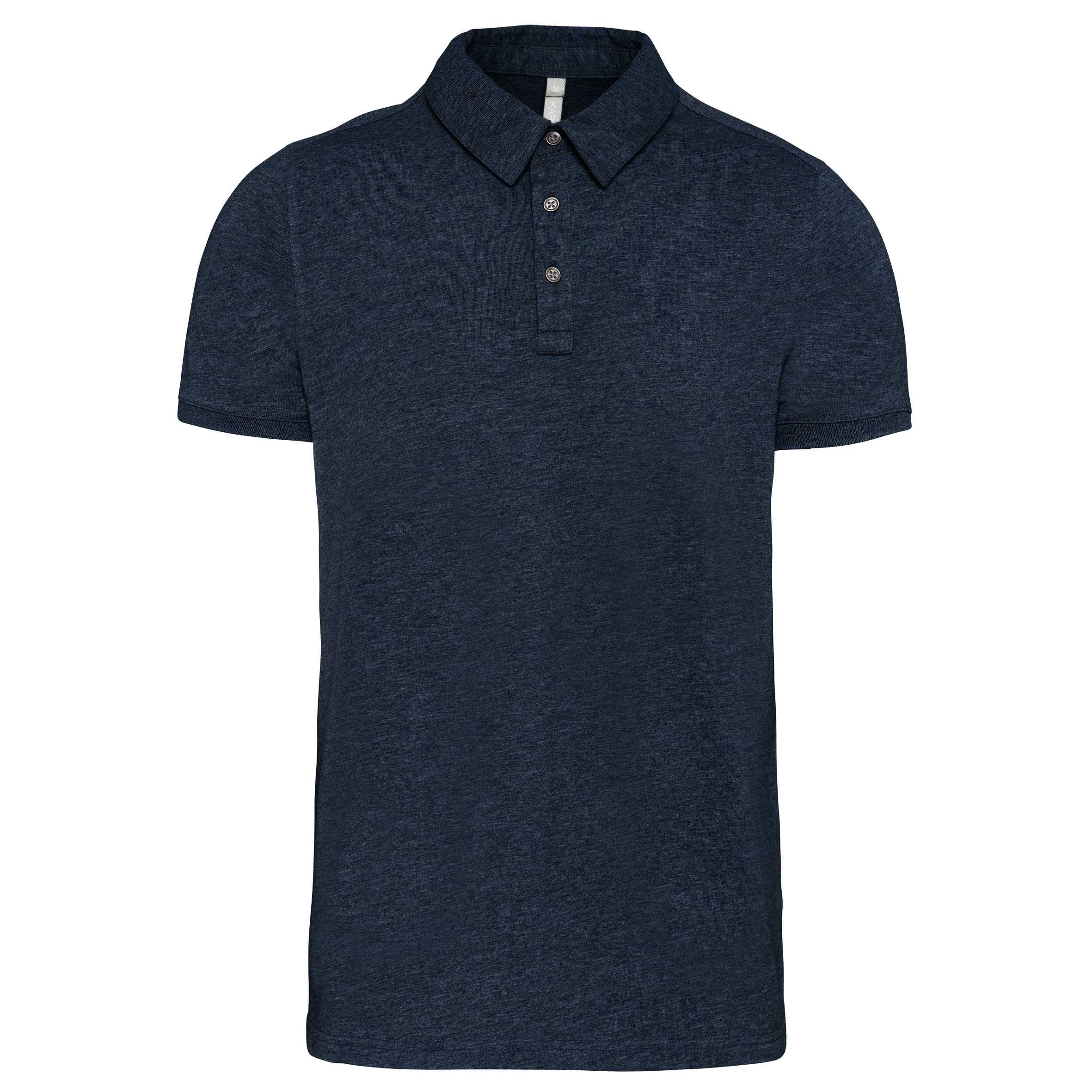 Polo jersey manga corta hombre French Navy Heather
