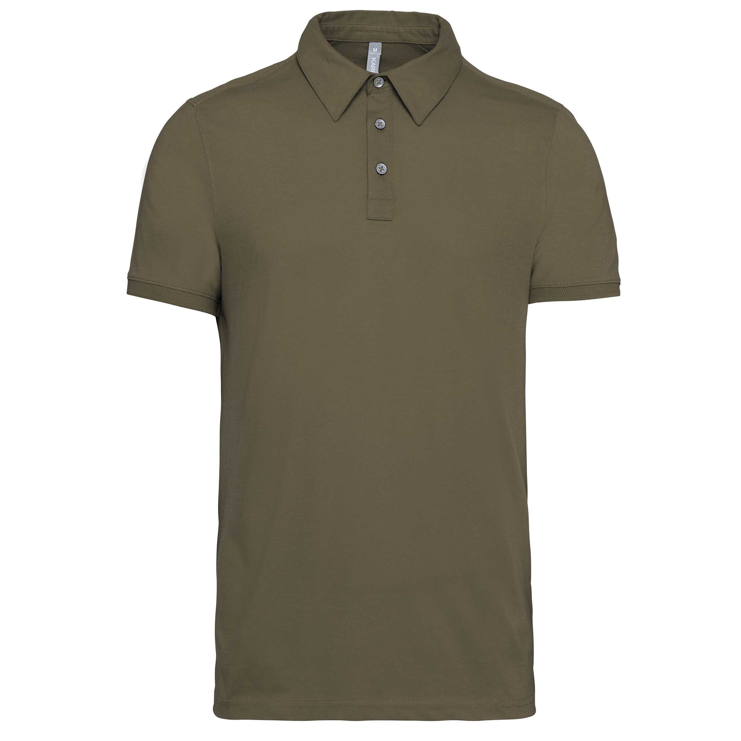 Polo jersey manga corta hombre Light khaki