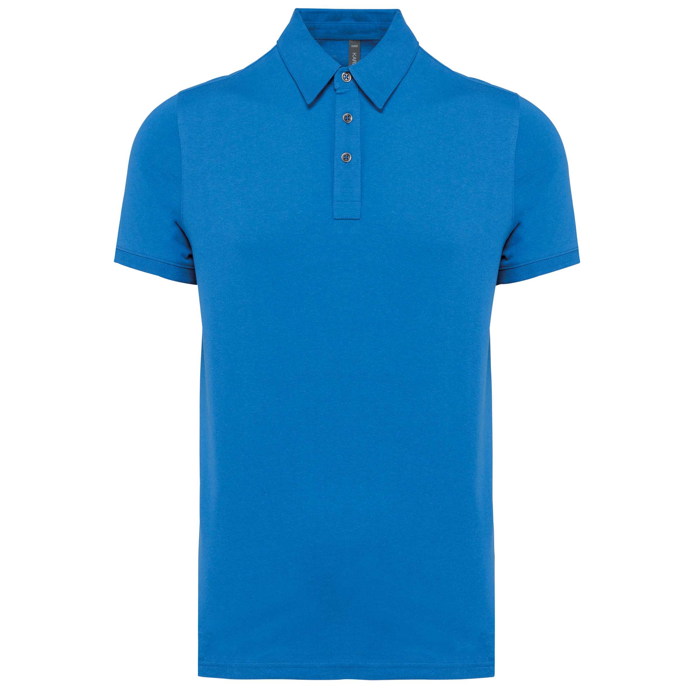 Polo jersey manga corta hombre Light Royal Blue