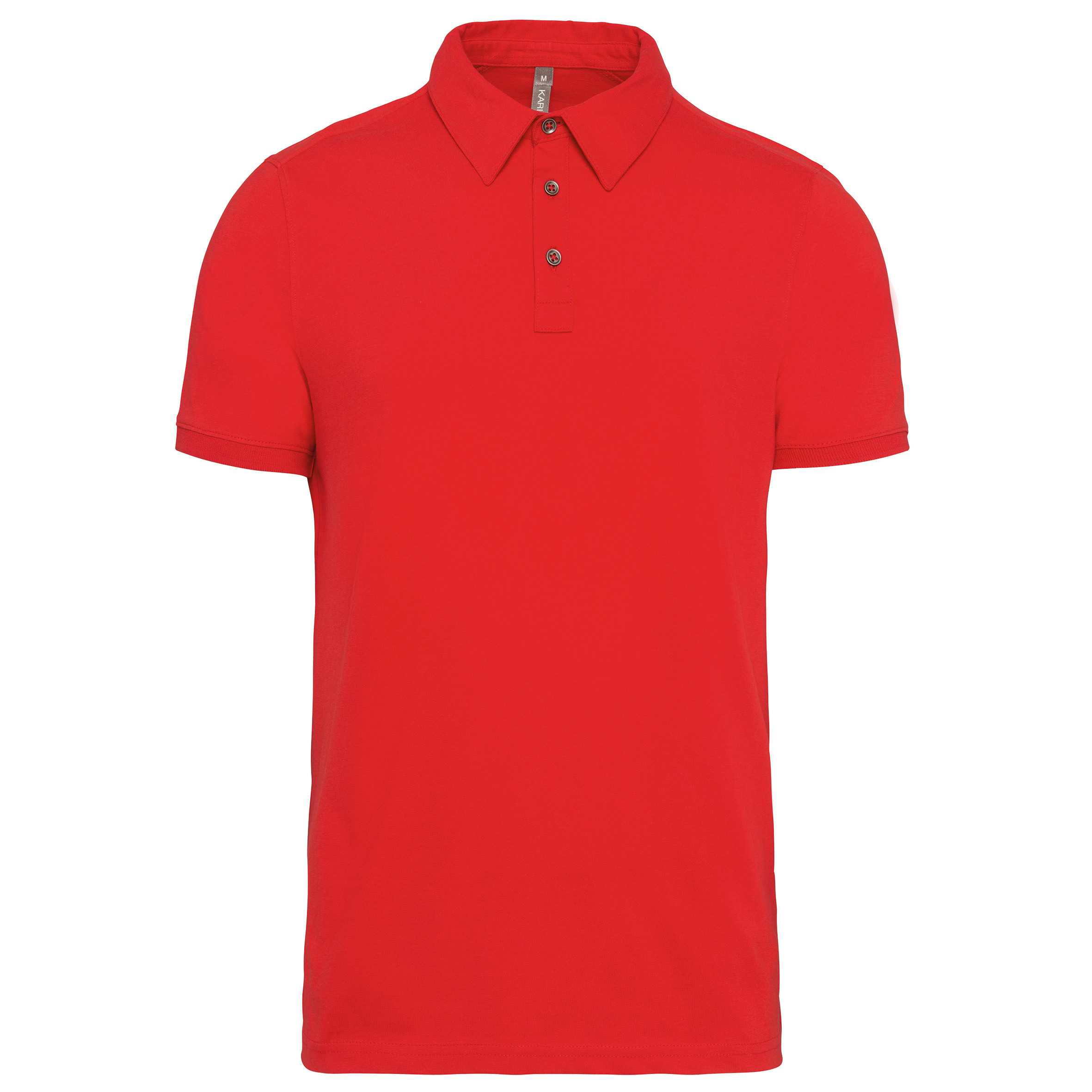 Polo jersey manga corta hombre Red