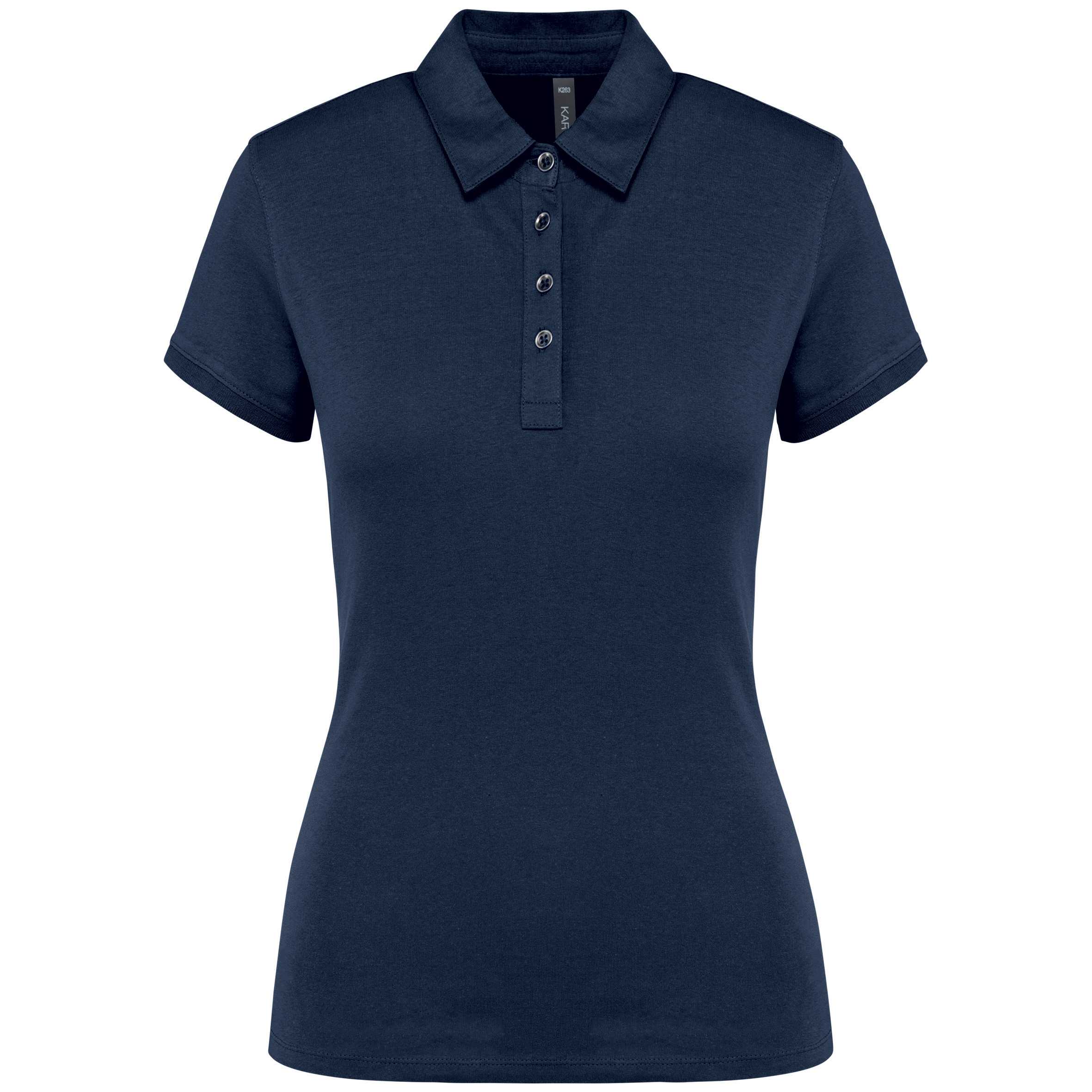 Polo jersey manga corta mujer Navy