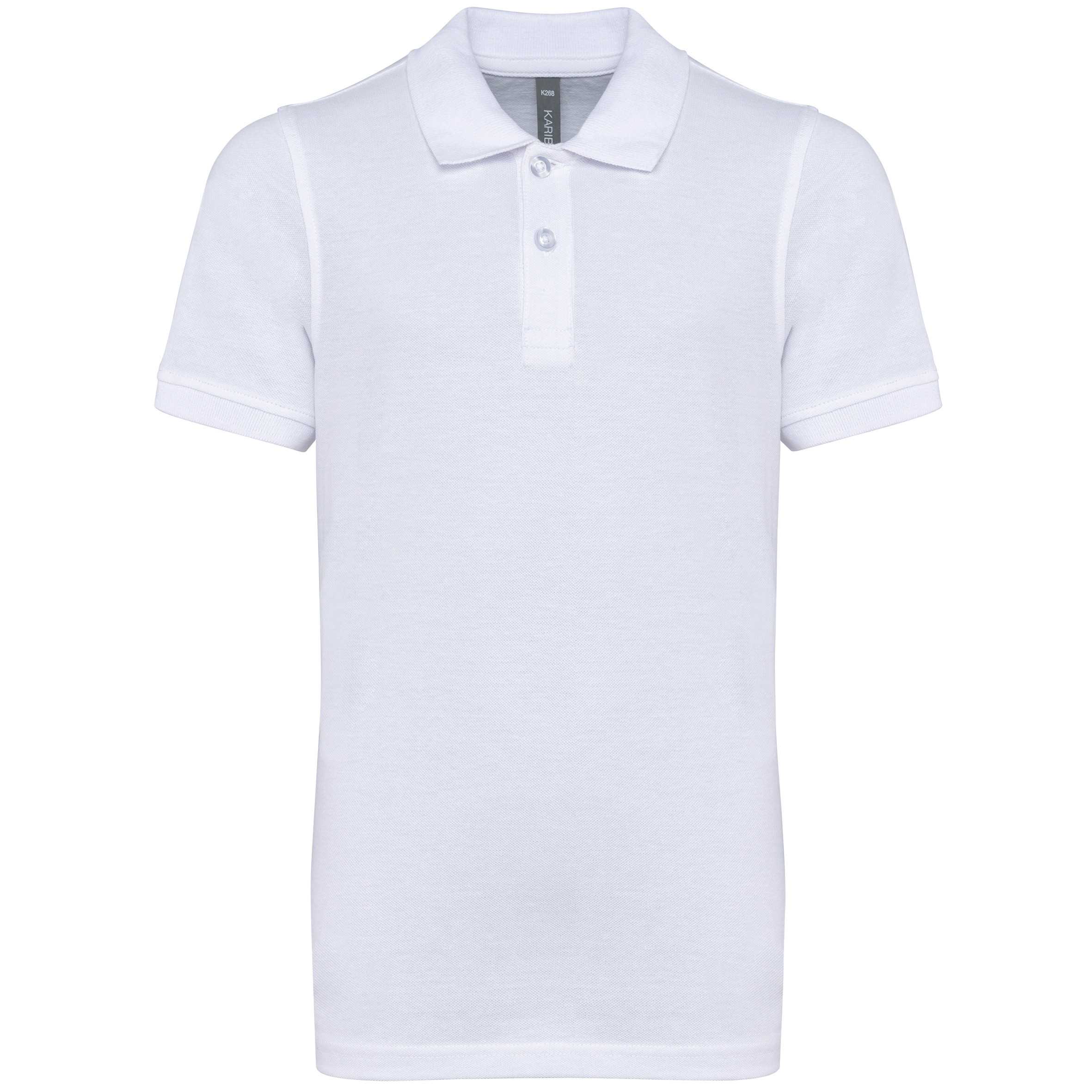 Polo manga corta infantil White
