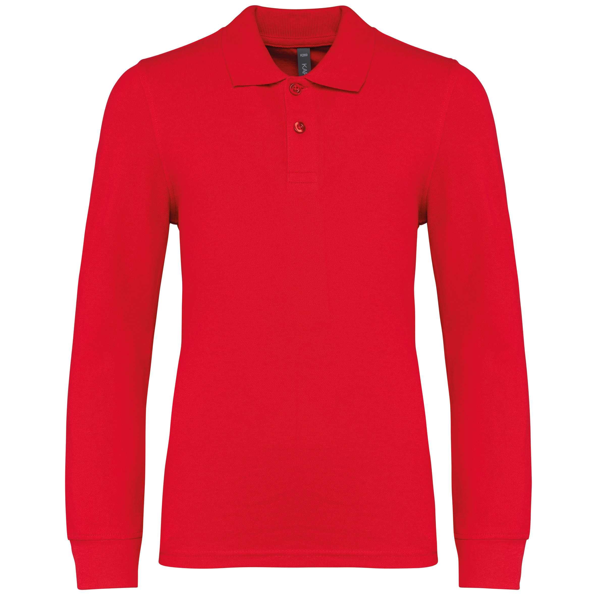 Polo manga larga infantil Red