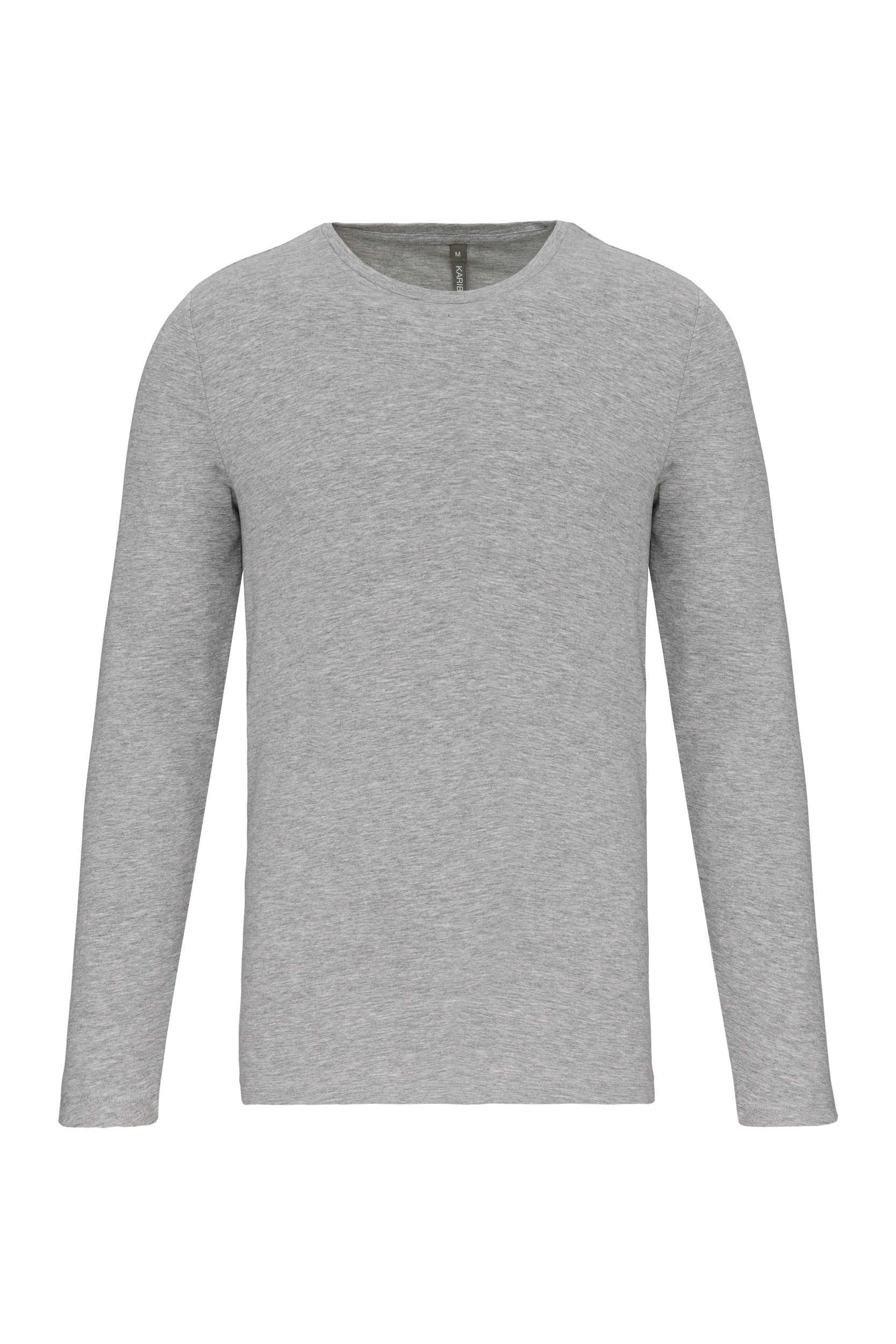 Camiseta con elastano manga larga hombre Light grey heather