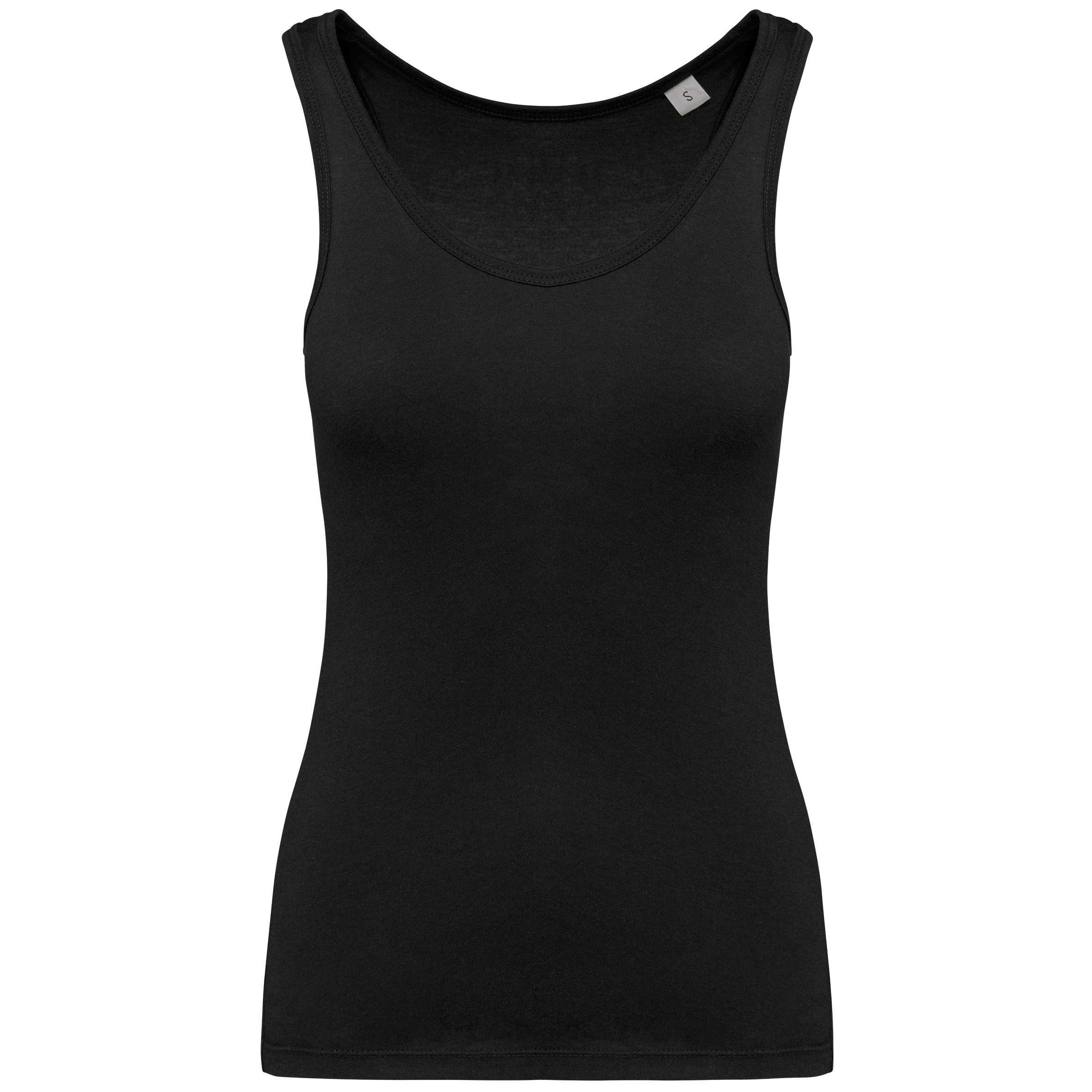 Camiseta de tirantes ecorresponsable mujer Black