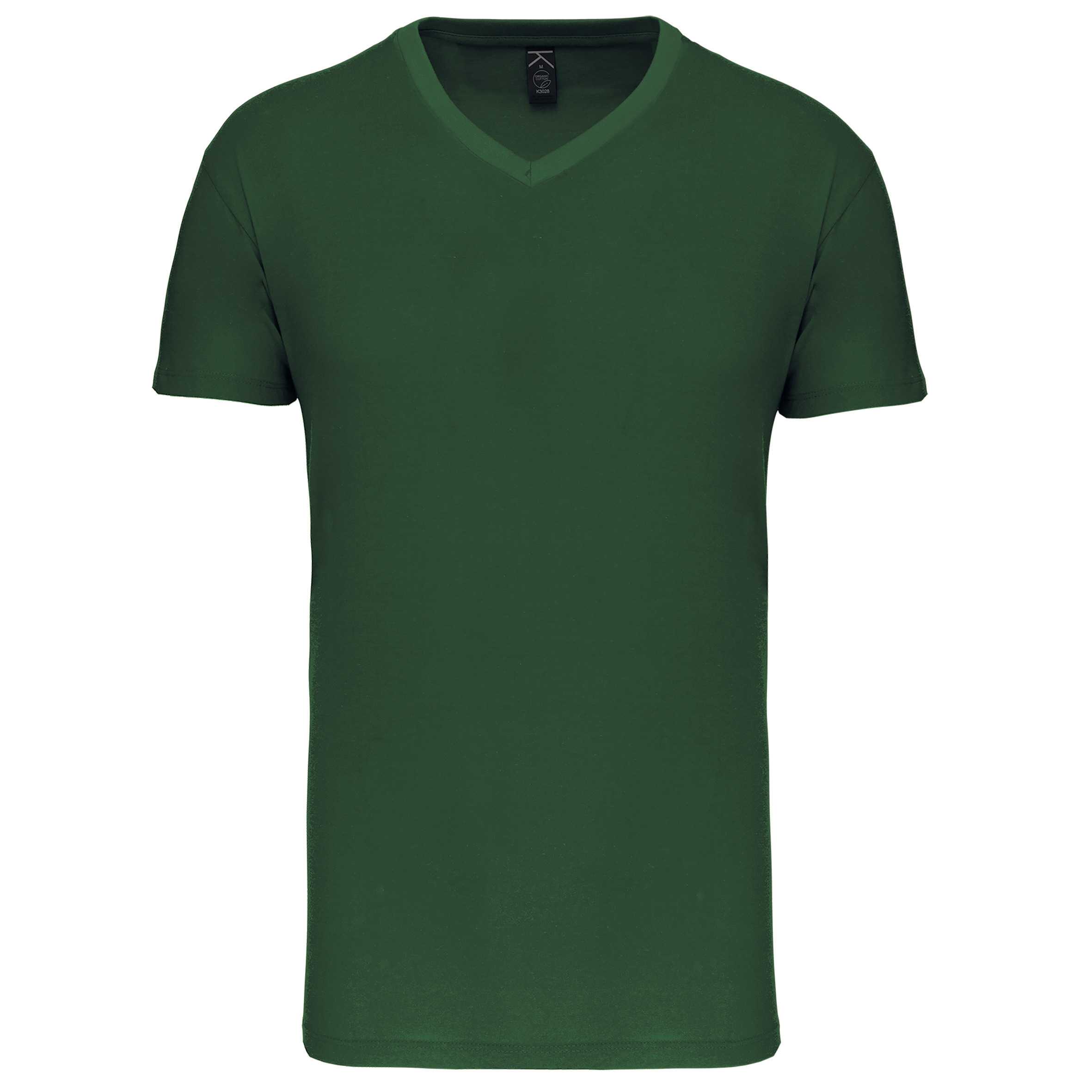 Camiseta BIO150IC cuello de pico hombre Forest Green