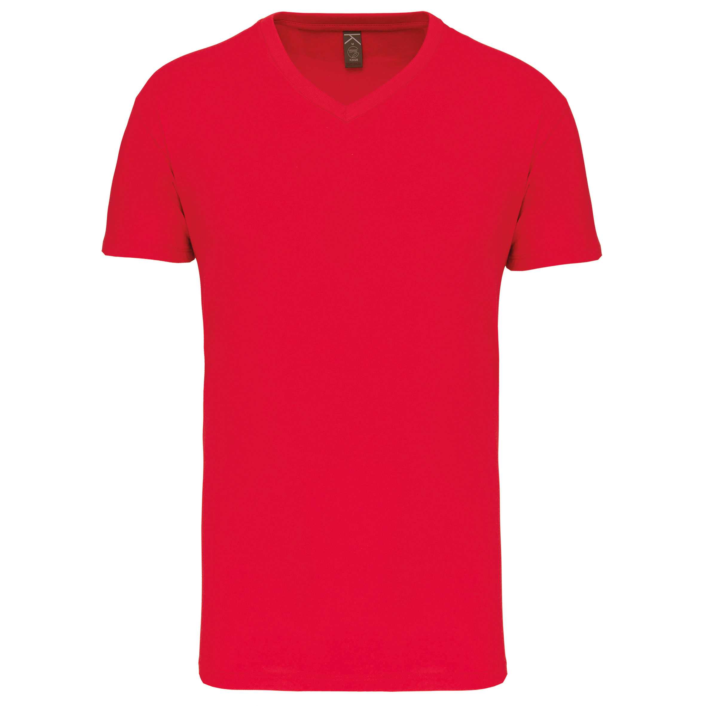 Camiseta BIO150IC cuello de pico hombre Red