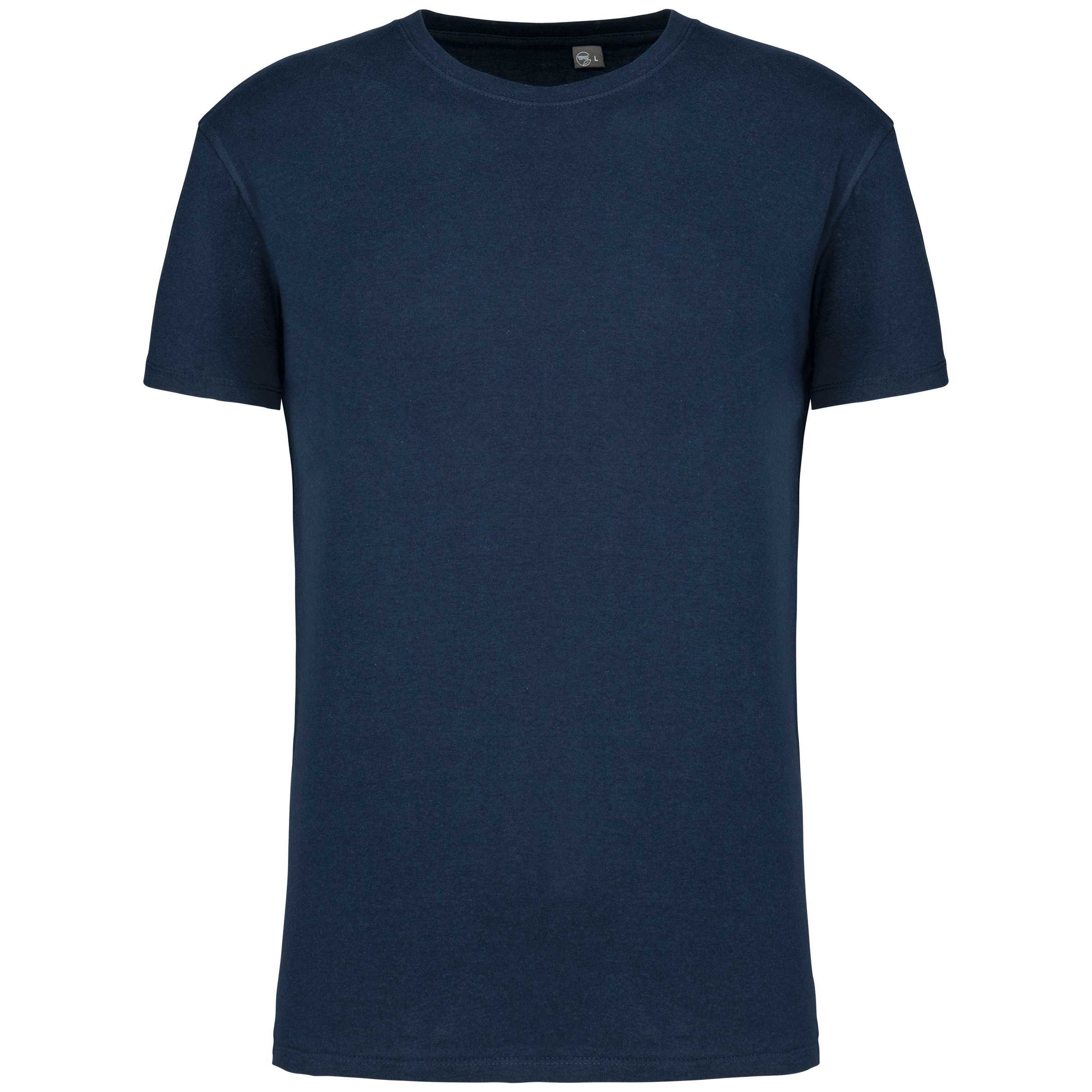 Camiseta cuello redondo BIO190IC unisex Navy