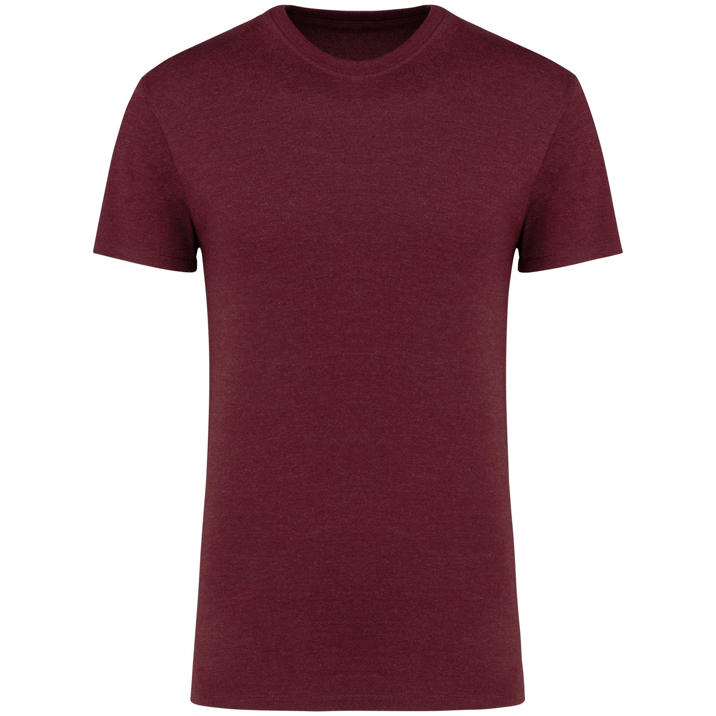 Camiseta cuello redondo BIO190IC unisex Wine Heather