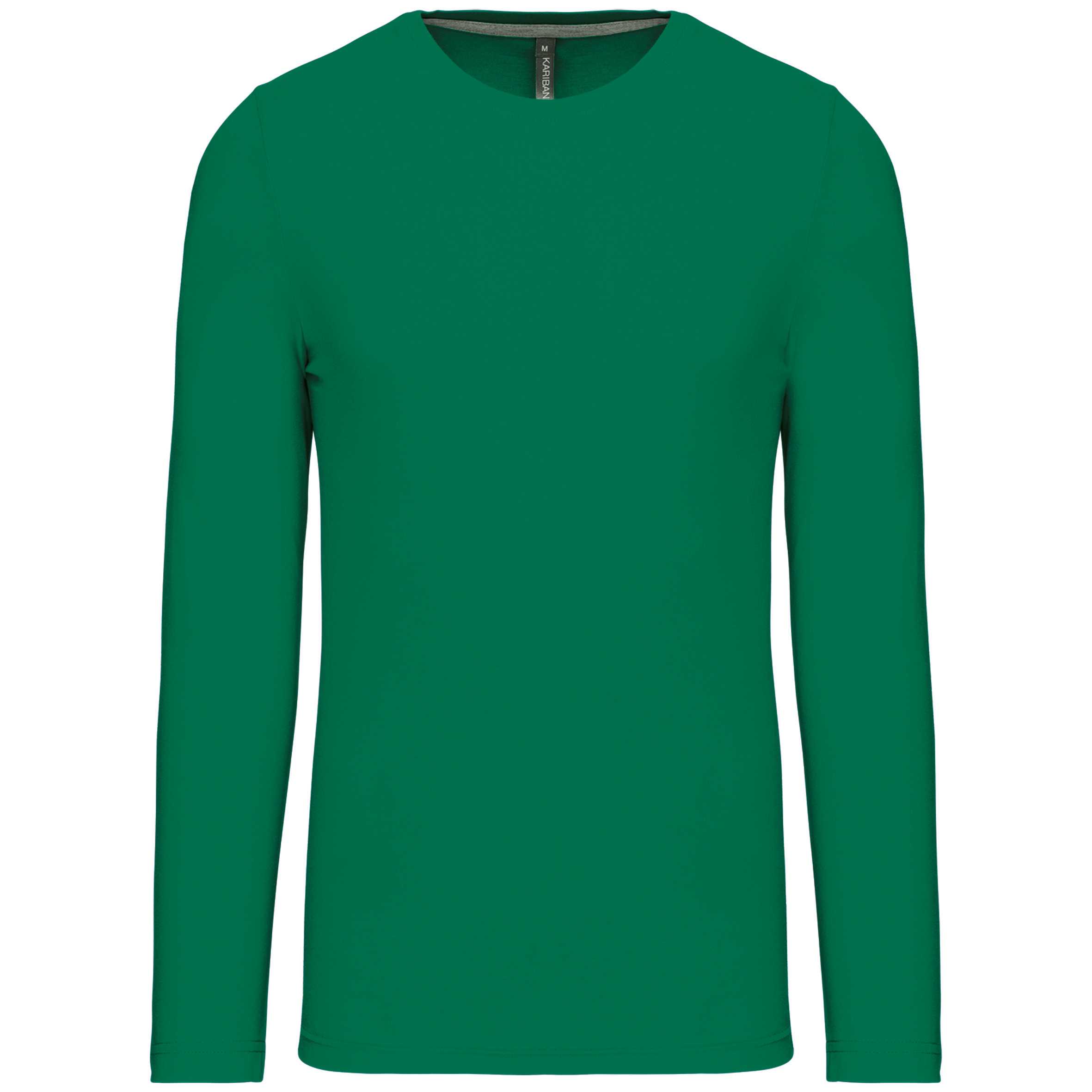 Camiseta de maga larga y cuello redondo hombre Kelly Green