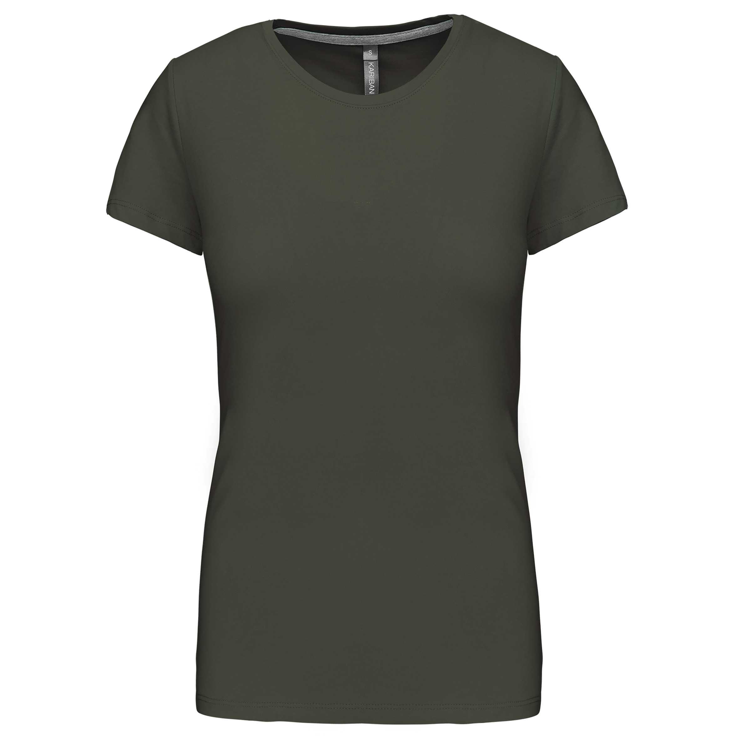 Camiseta manga corta mujer Dark Khaki