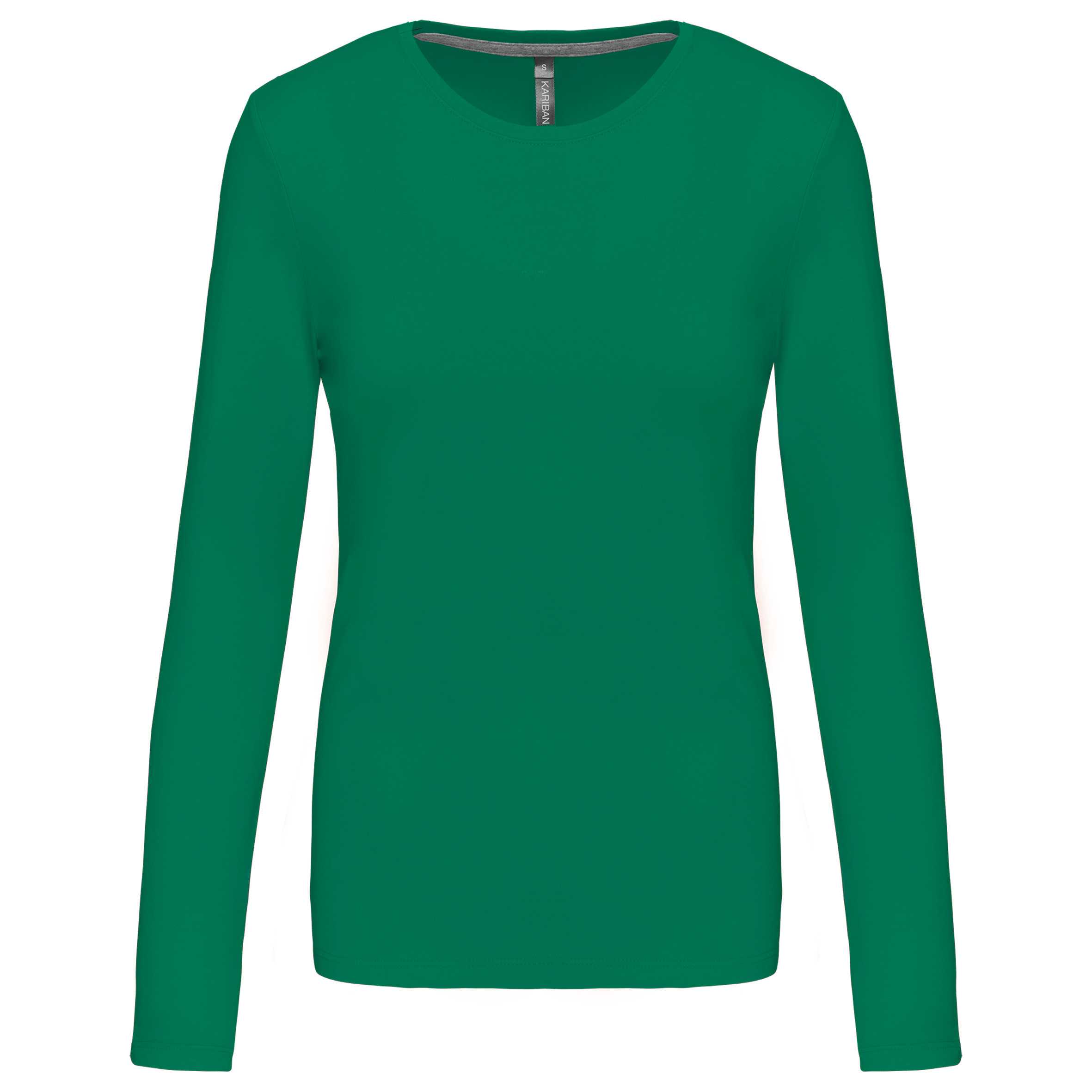 Camiseta de manga larga y cuello redondo de mujer Kelly Green