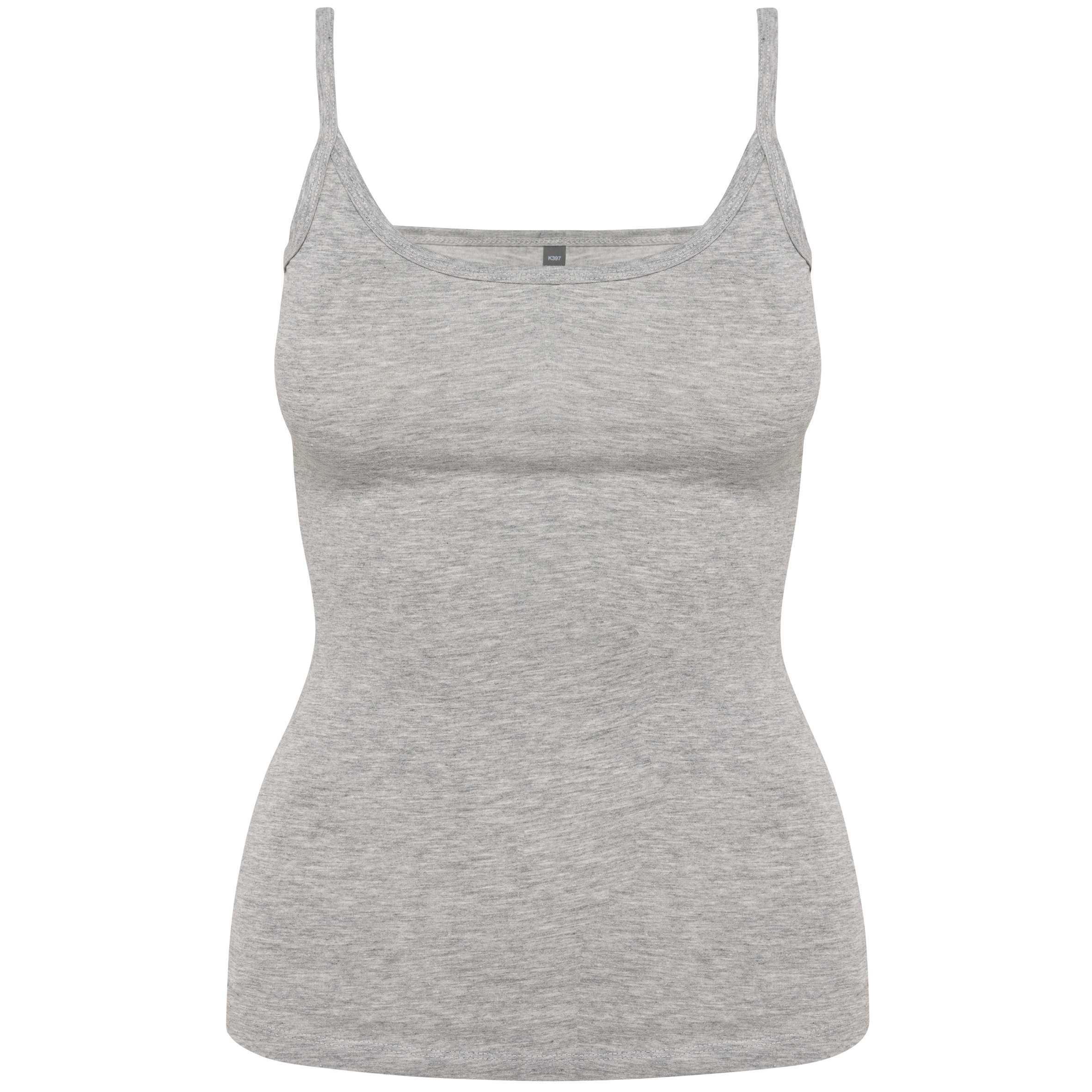 Camiseta tirantes mujer Light grey heather