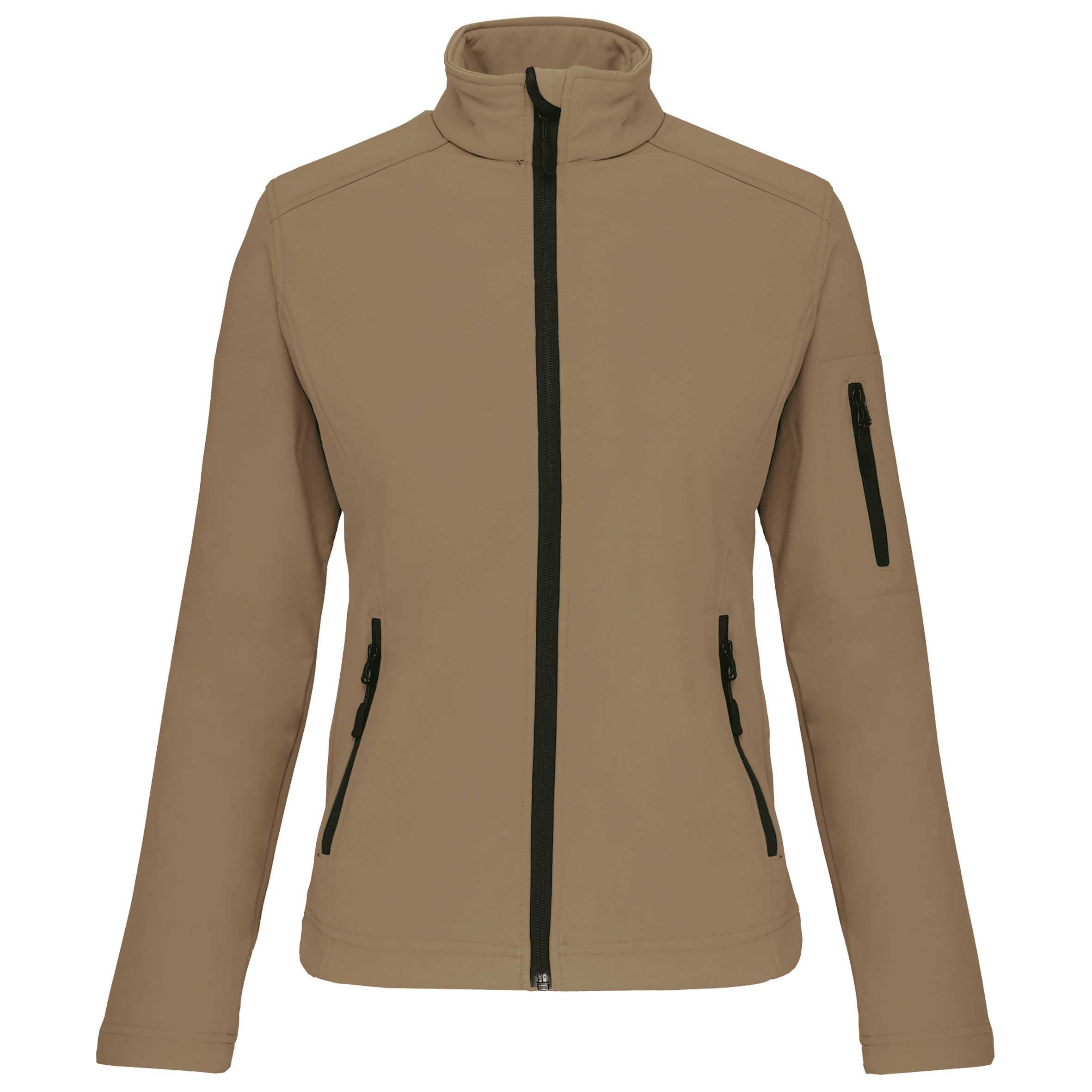 Chaqueta softshell mujer Camel
