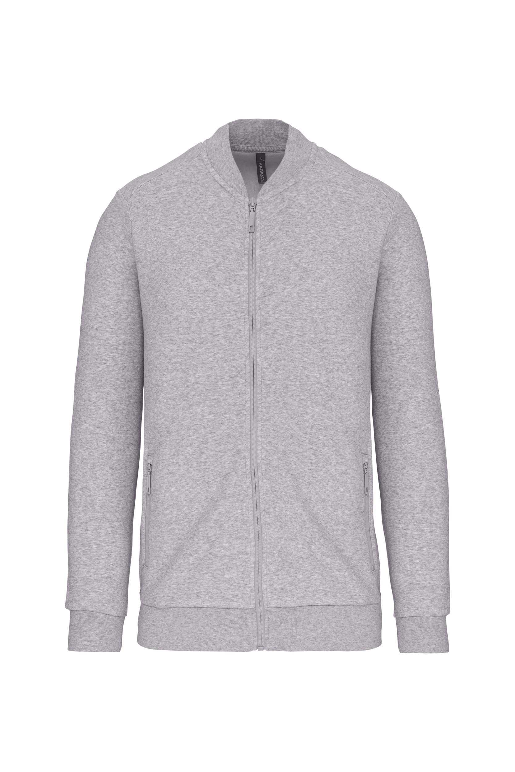 Chaqueta de felpa con cremallera Oxford Grey