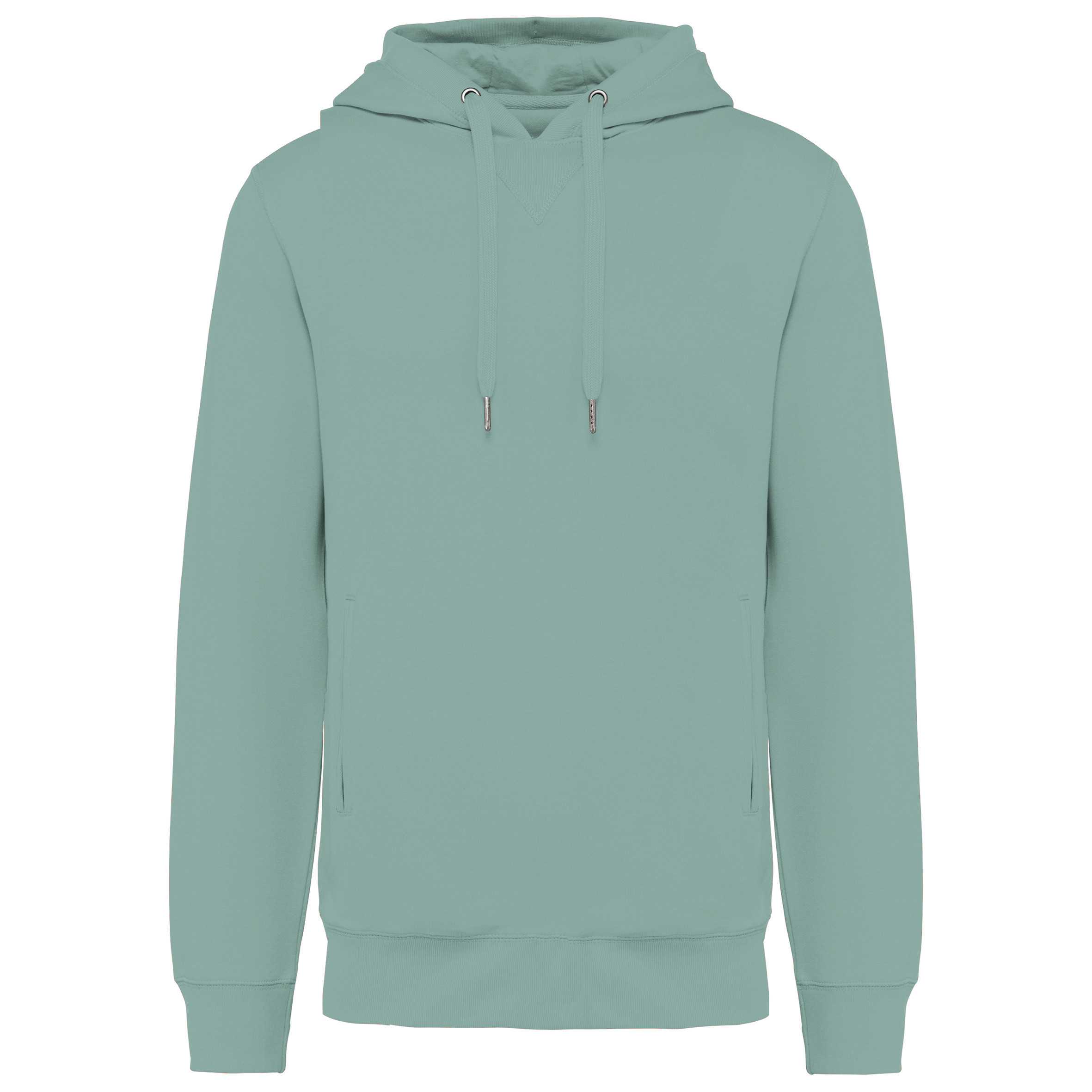 Sudadera ecorresponsable french terry capucha - Unisex Sage