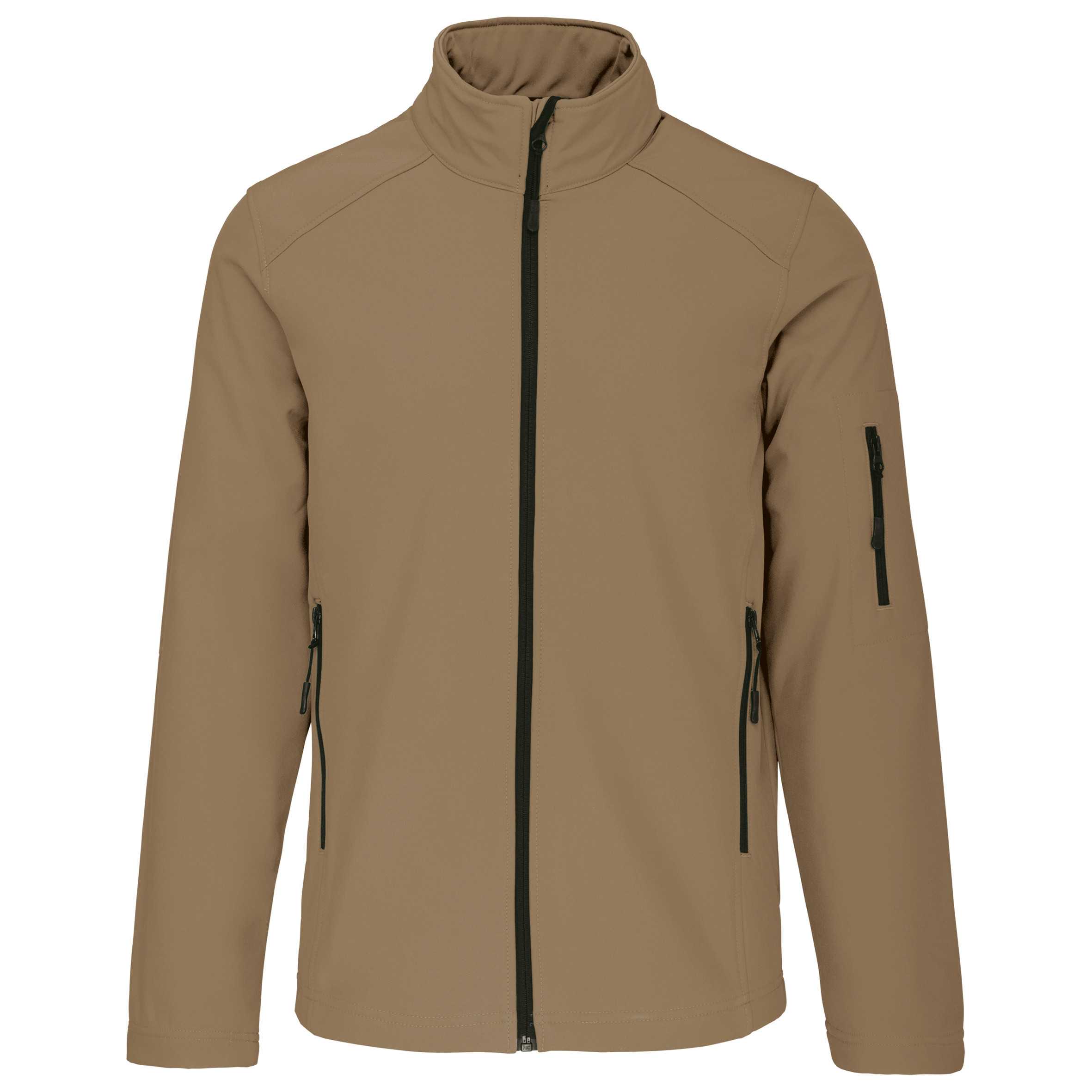 Chaqueta softshell hombre Camel
