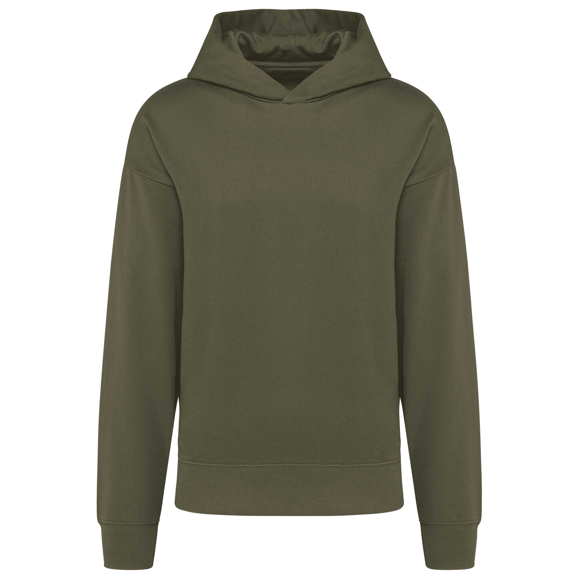 Sudadera de felpa oversize con capucha unisex Light khaki