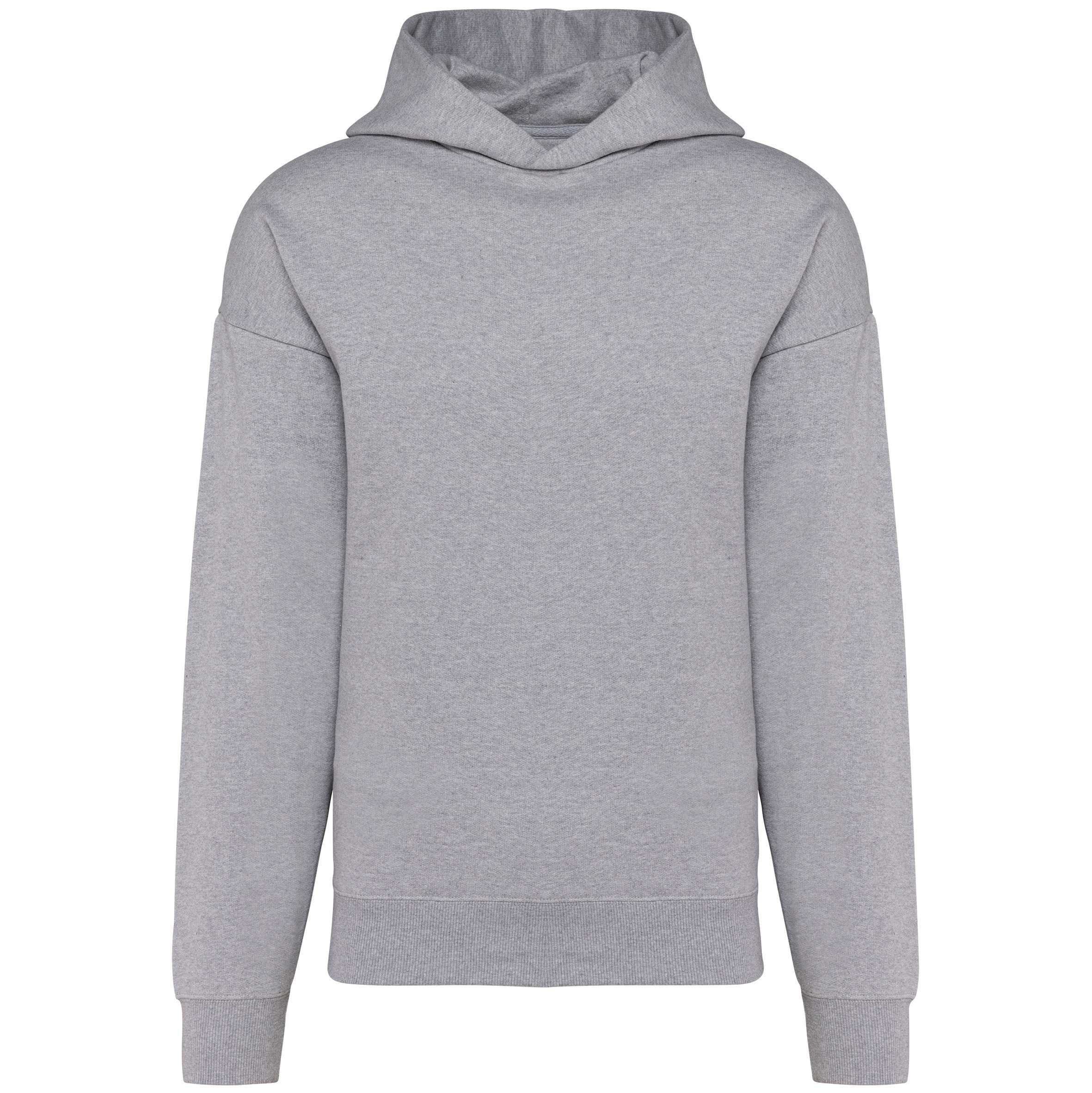 Sudadera de felpa oversize con capucha unisex Oxford Grey