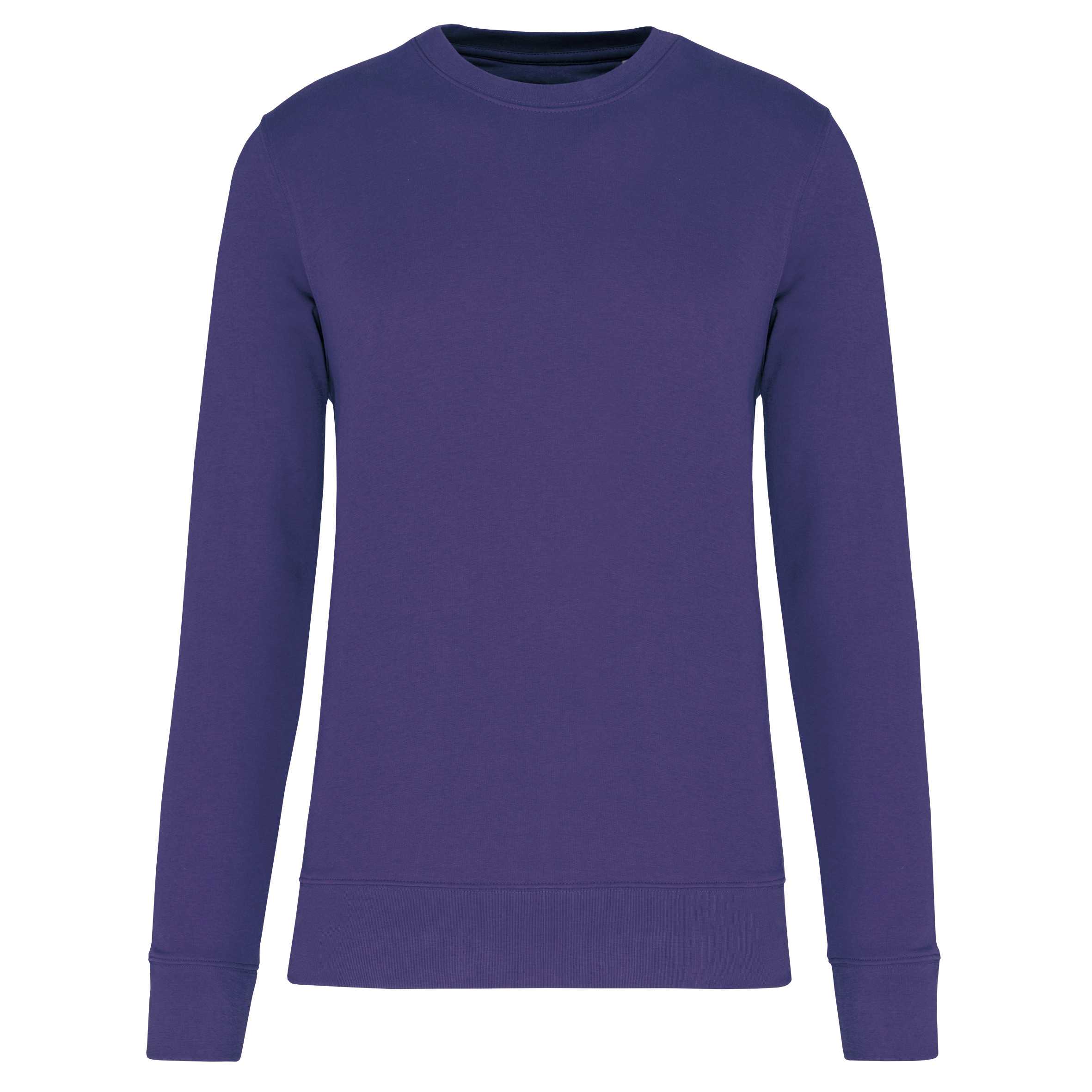 Sudadera ecorresponsable de cuello redondo unisex Deep Purple