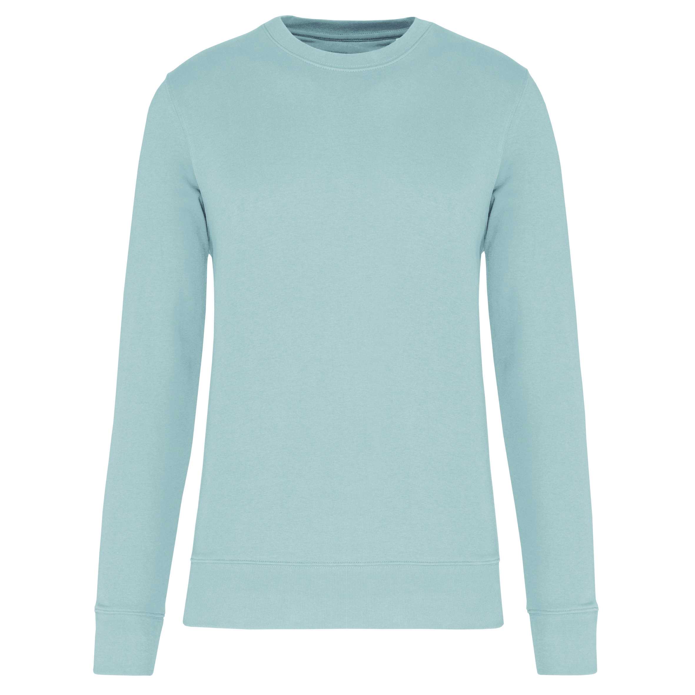 Sudadera ecorresponsable de cuello redondo unisex Ice Mint