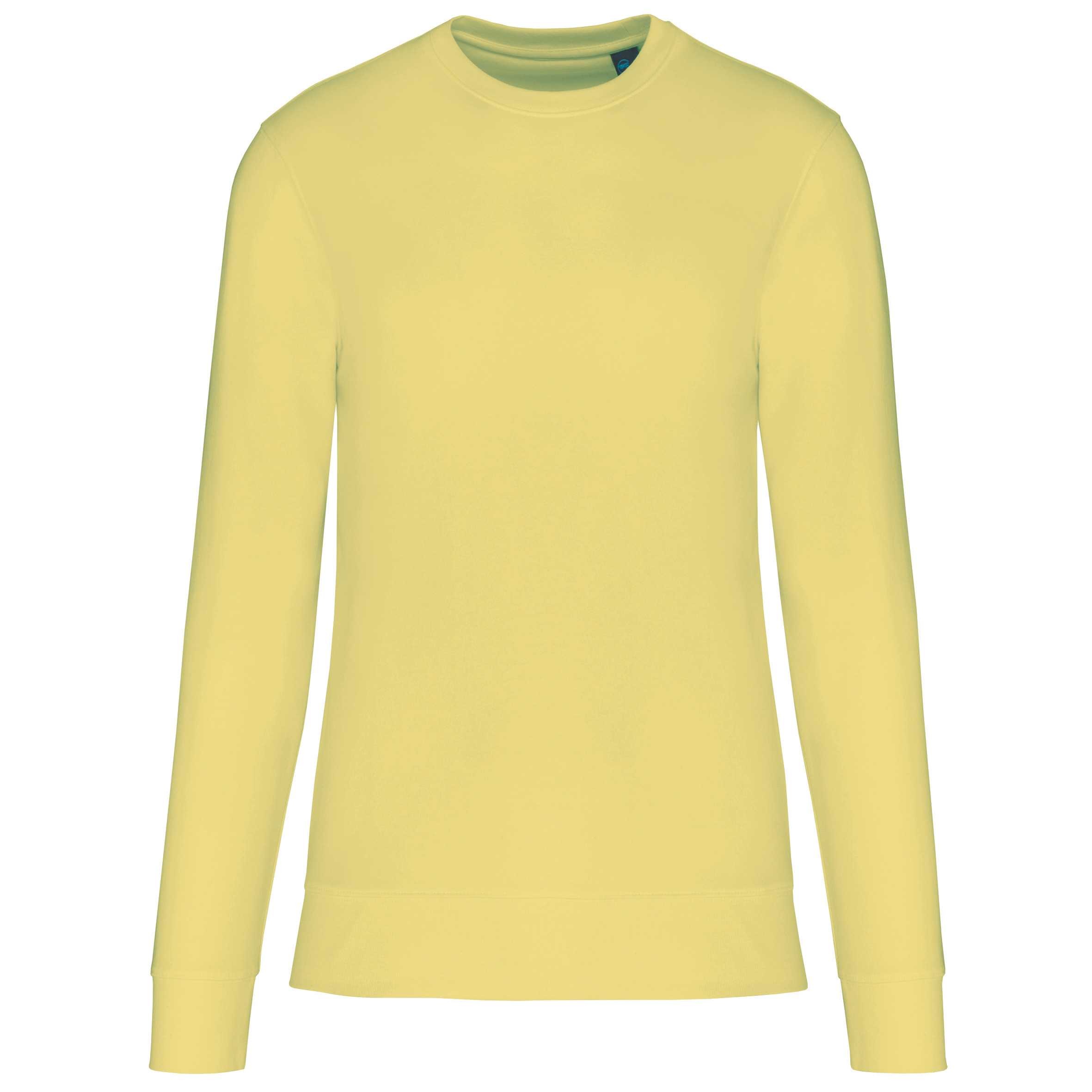 Sudadera ecorresponsable de cuello redondo unisex Lemon Yellow