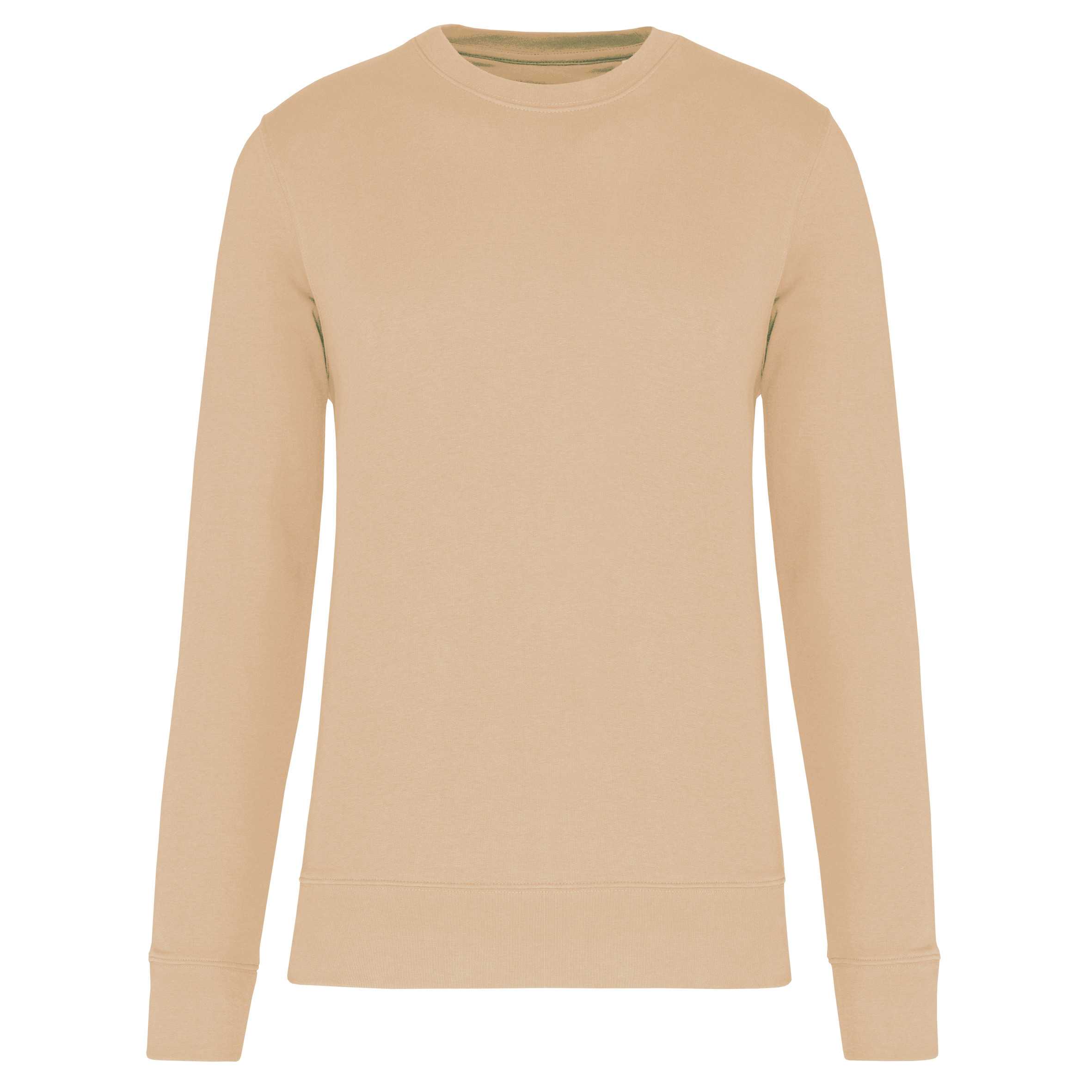 Sudadera ecorresponsable de cuello redondo unisex Light Sand