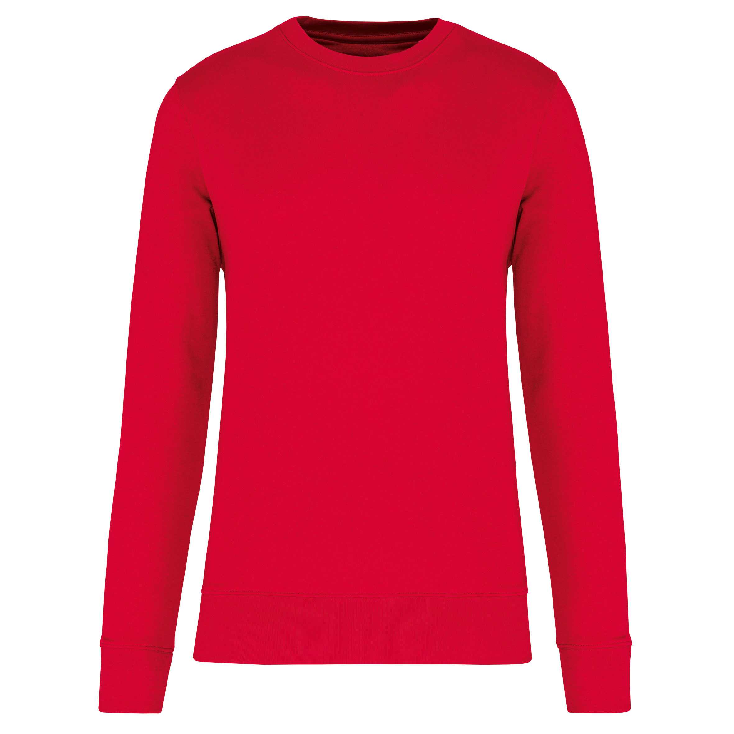 Sudadera ecorresponsable de cuello redondo unisex Red