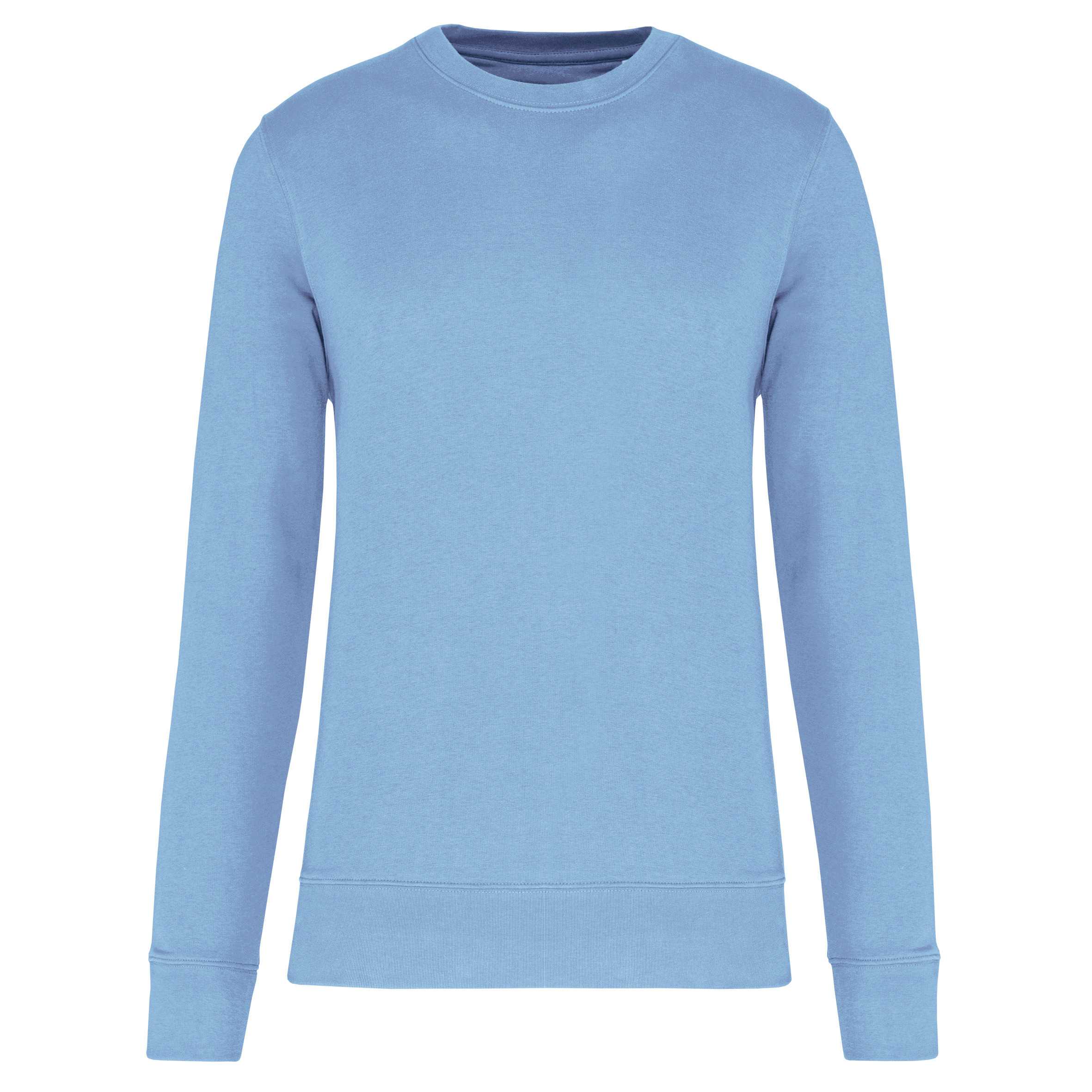 Sudadera ecorresponsable de cuello redondo unisex Sky Blue