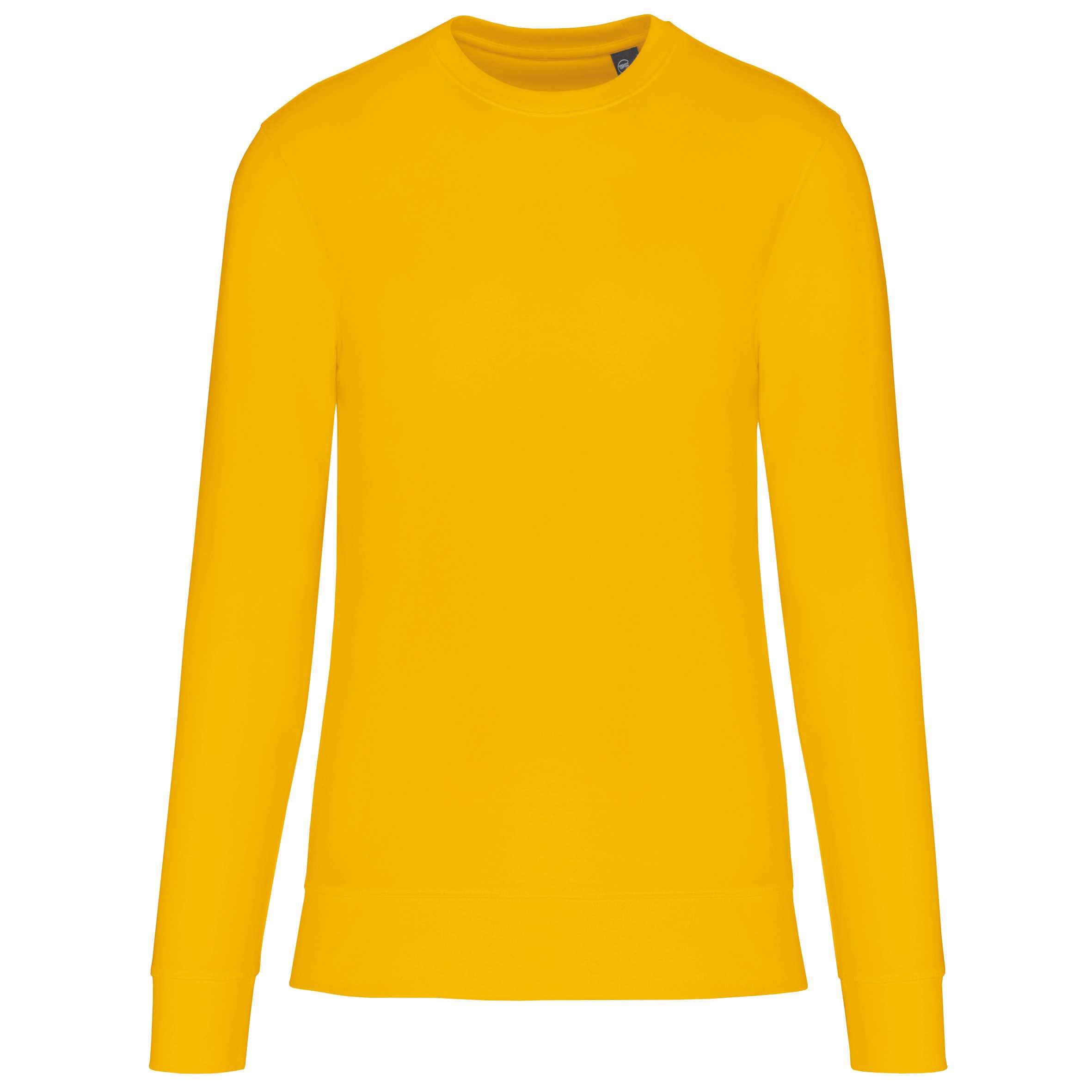 Sudadera ecorresponsable de cuello redondo unisex Yellow