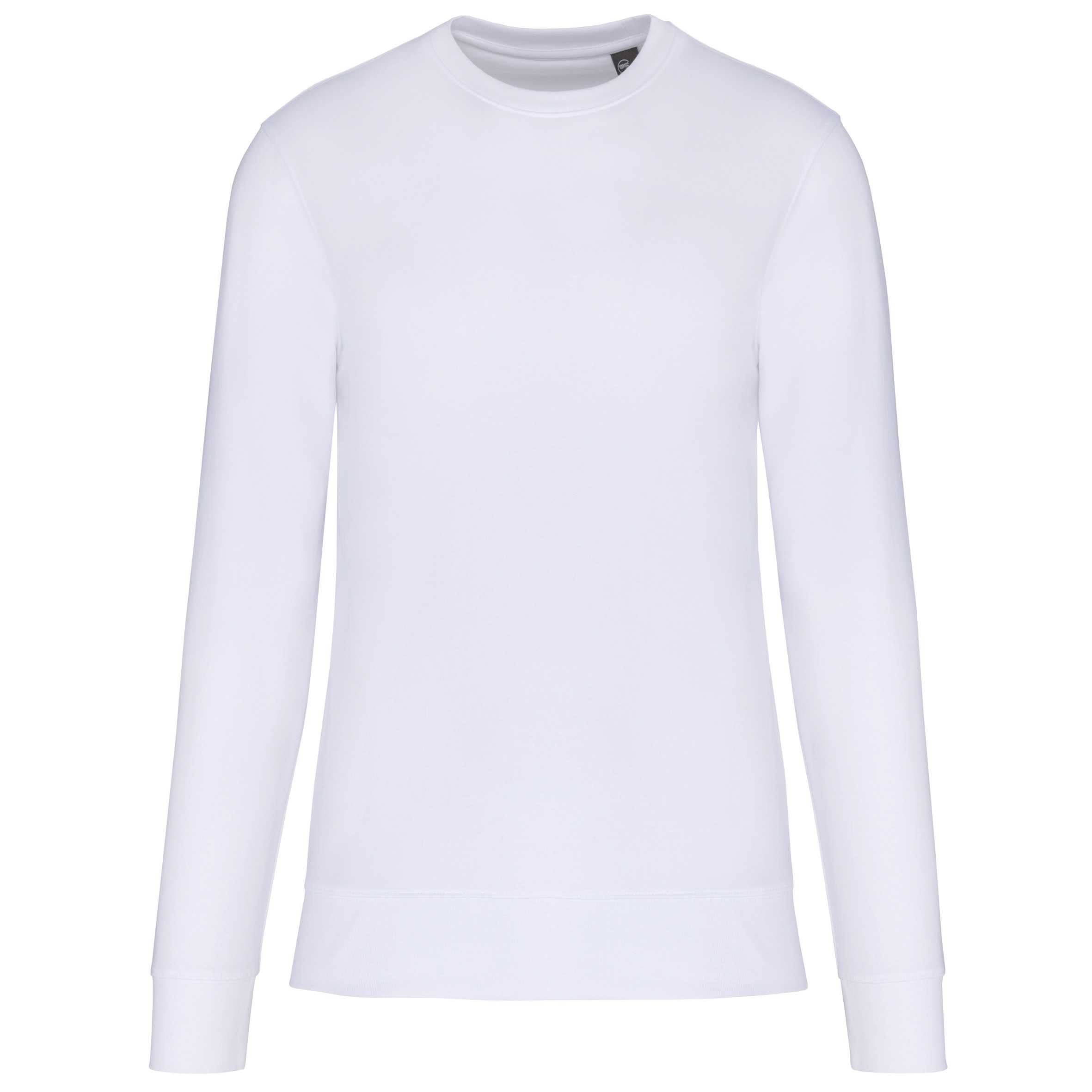 Sudadera cuello redondo ecorresponsable niños White